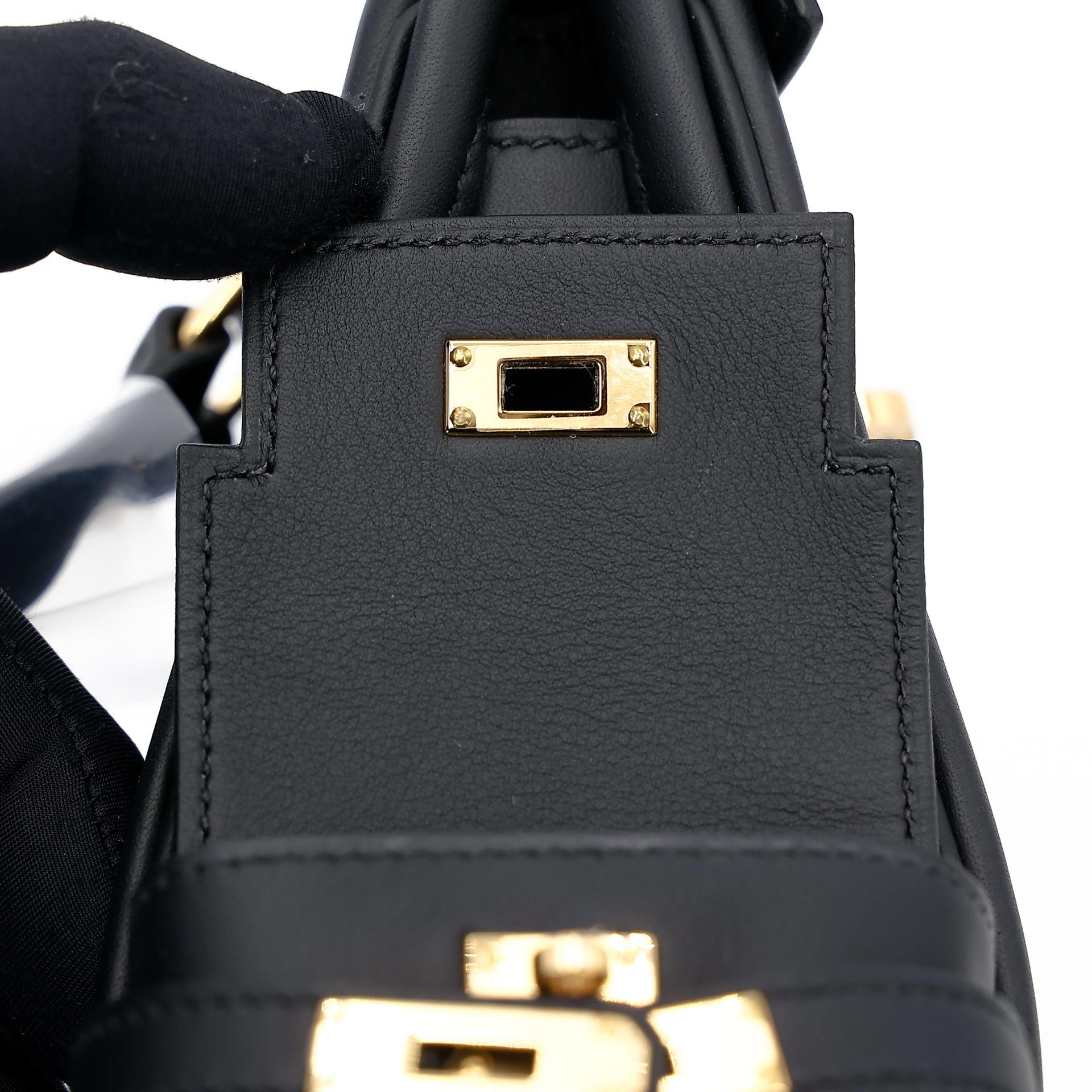 ランク N 新品 HERMÈS エルメス ケリージャンプ ブラック (89) スイフト ゴールド金具 K刻印 (2025) - 15