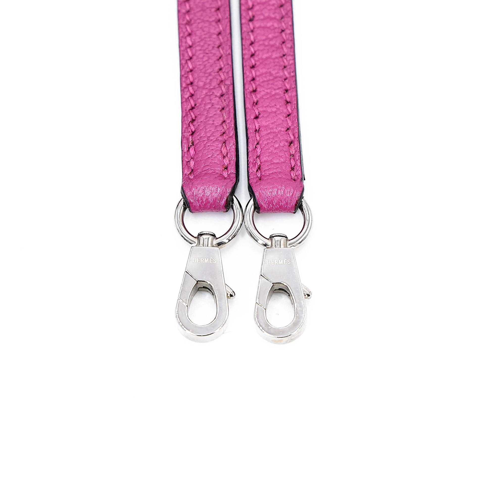 Very Good ( Rank A) HERMÈS Plume Mini Rose Purple (L3) Chevre Palladium hardware A (2017) - 22