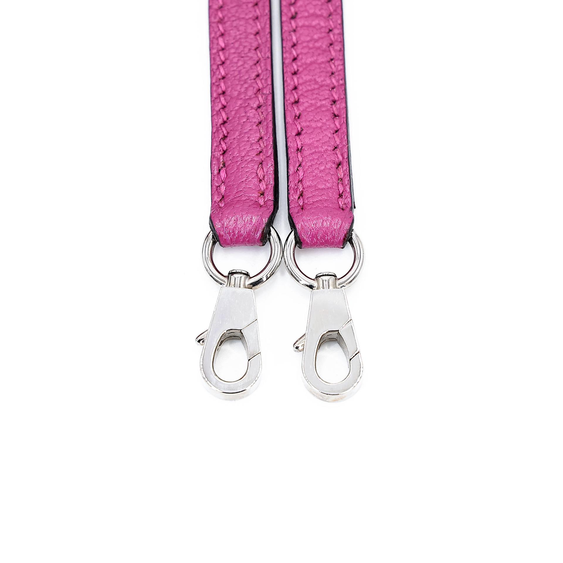 Very Good ( Rank A) HERMÈS Plume Mini Rose Purple (L3) Chevre Palladium hardware A (2017) - 21