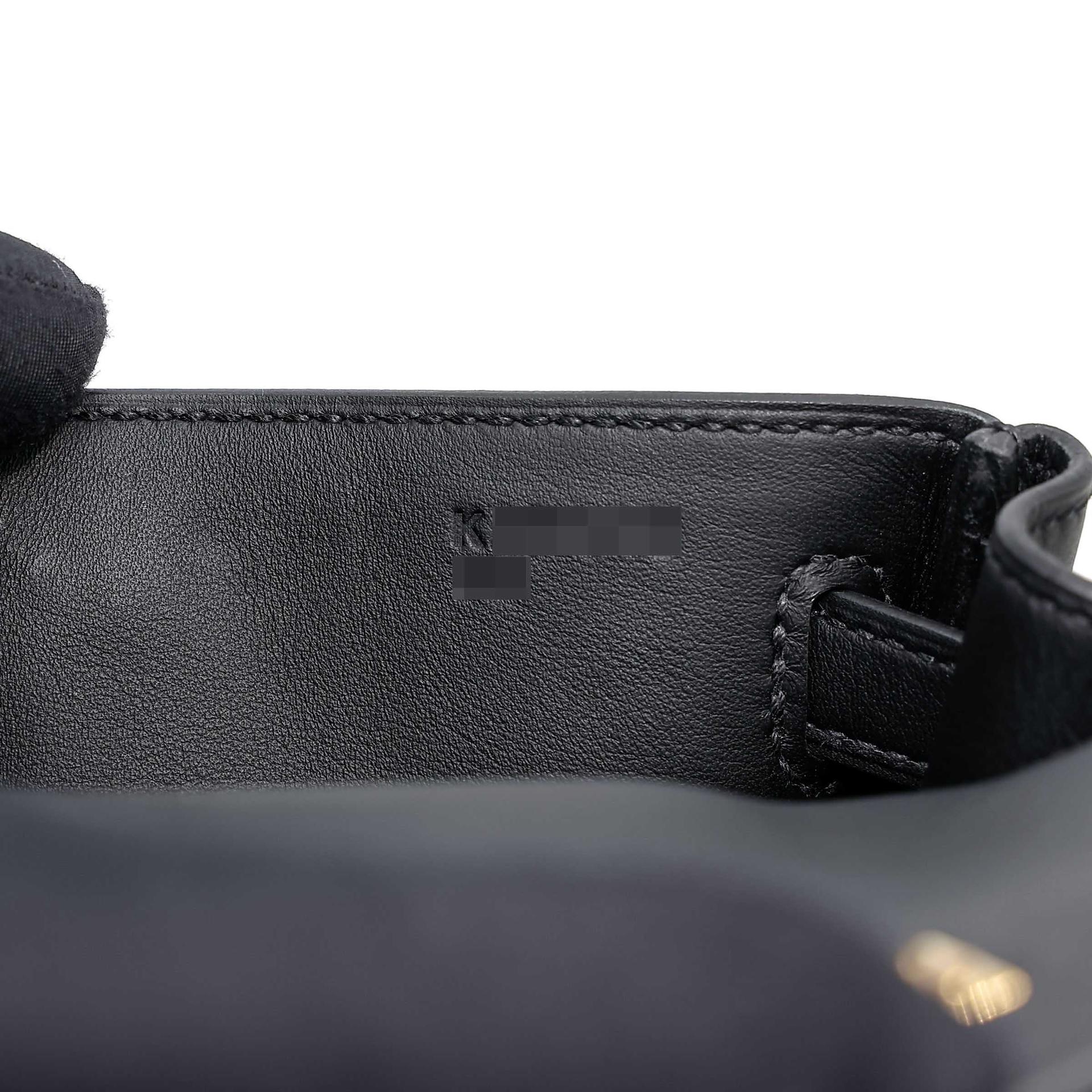 ランク N 新品 HERMÈS エルメス ケリージャンプ ブラック (89) スイフト ゴールド金具 K刻印 (2025) - 25
