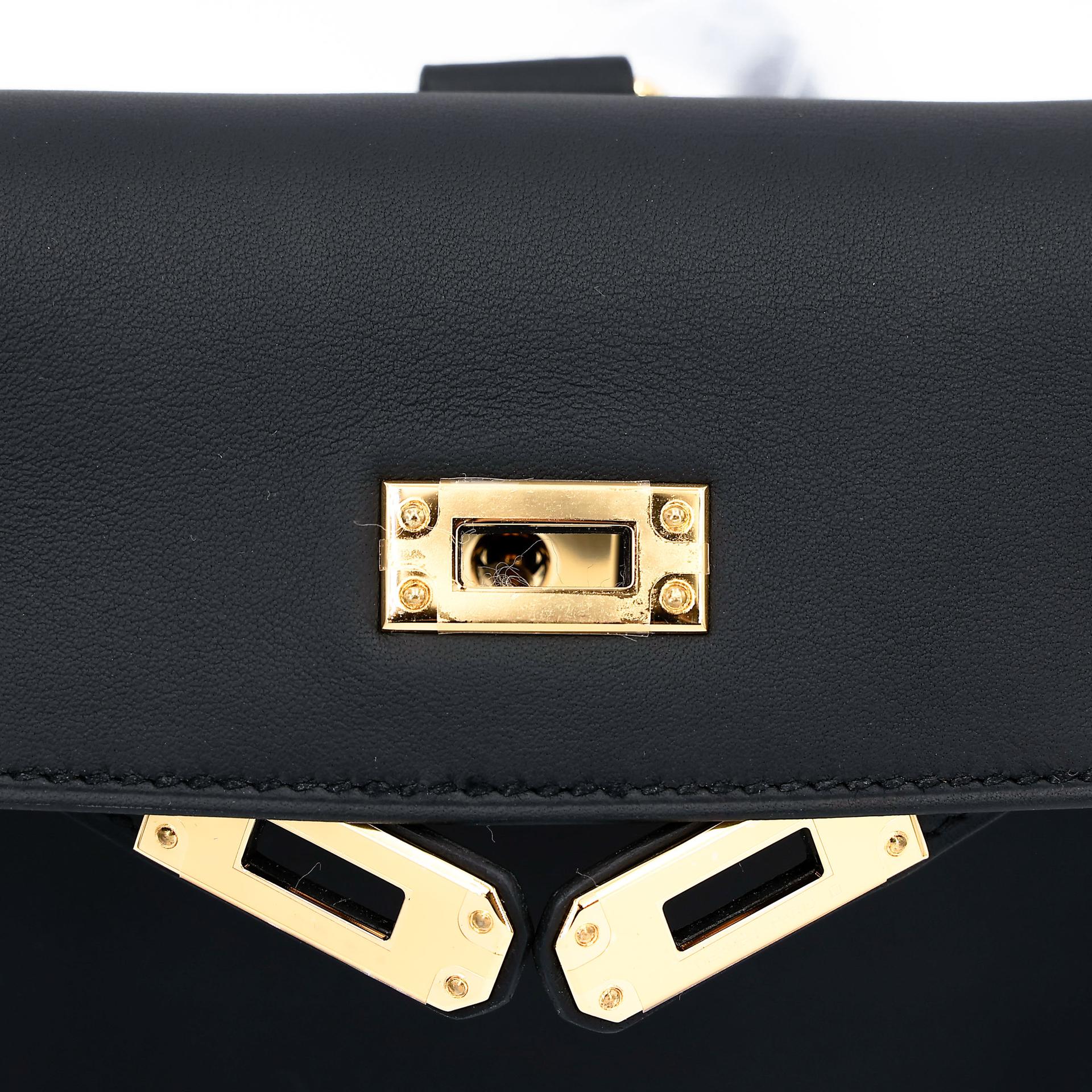 ランク N 新品 HERMÈS エルメス ケリージャンプ ブラック (89) スイフト ゴールド金具 K刻印 (2025) - 21