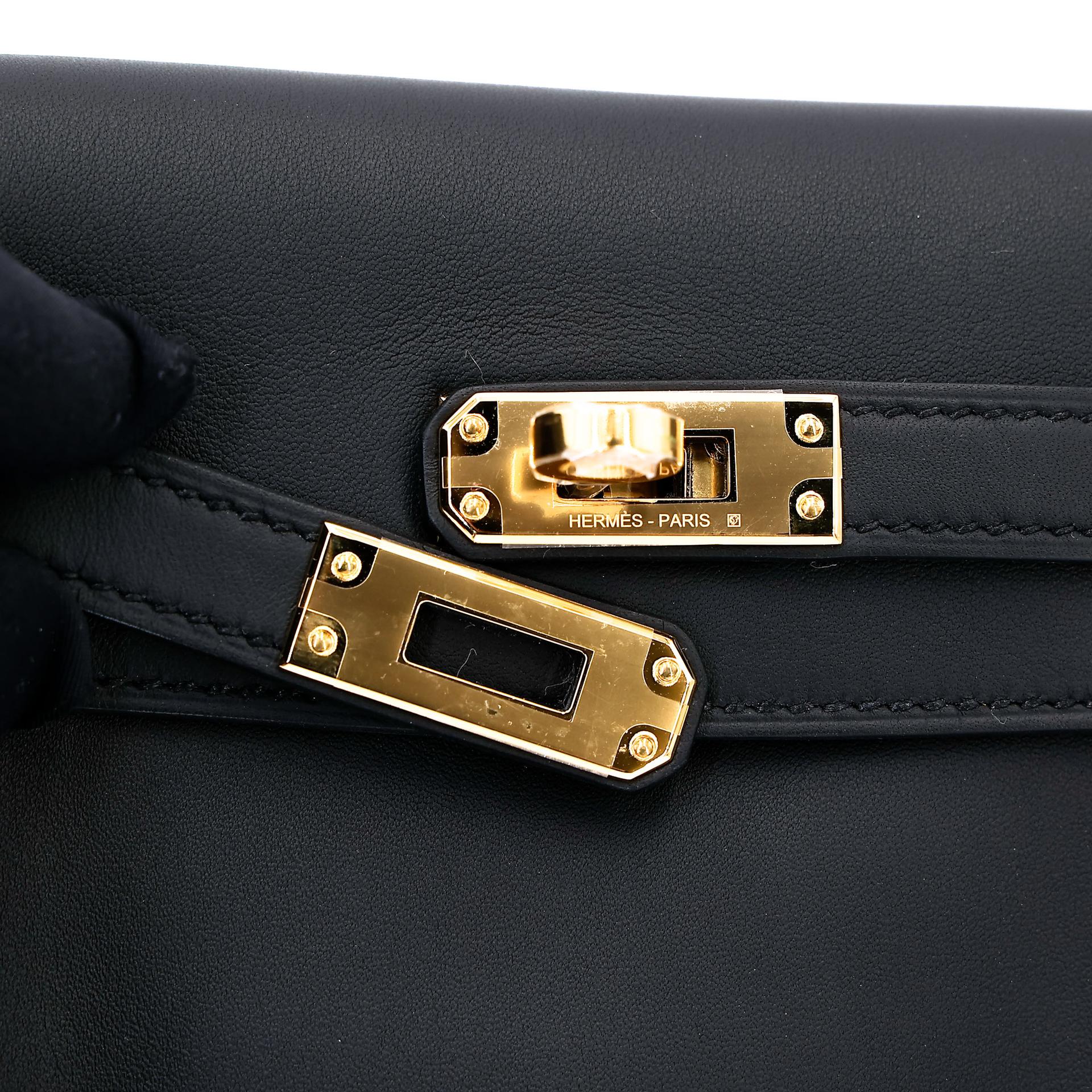 ランク N 新品 HERMÈS エルメス ケリージャンプ ブラック (89) スイフト ゴールド金具 K刻印 (2025) - 19