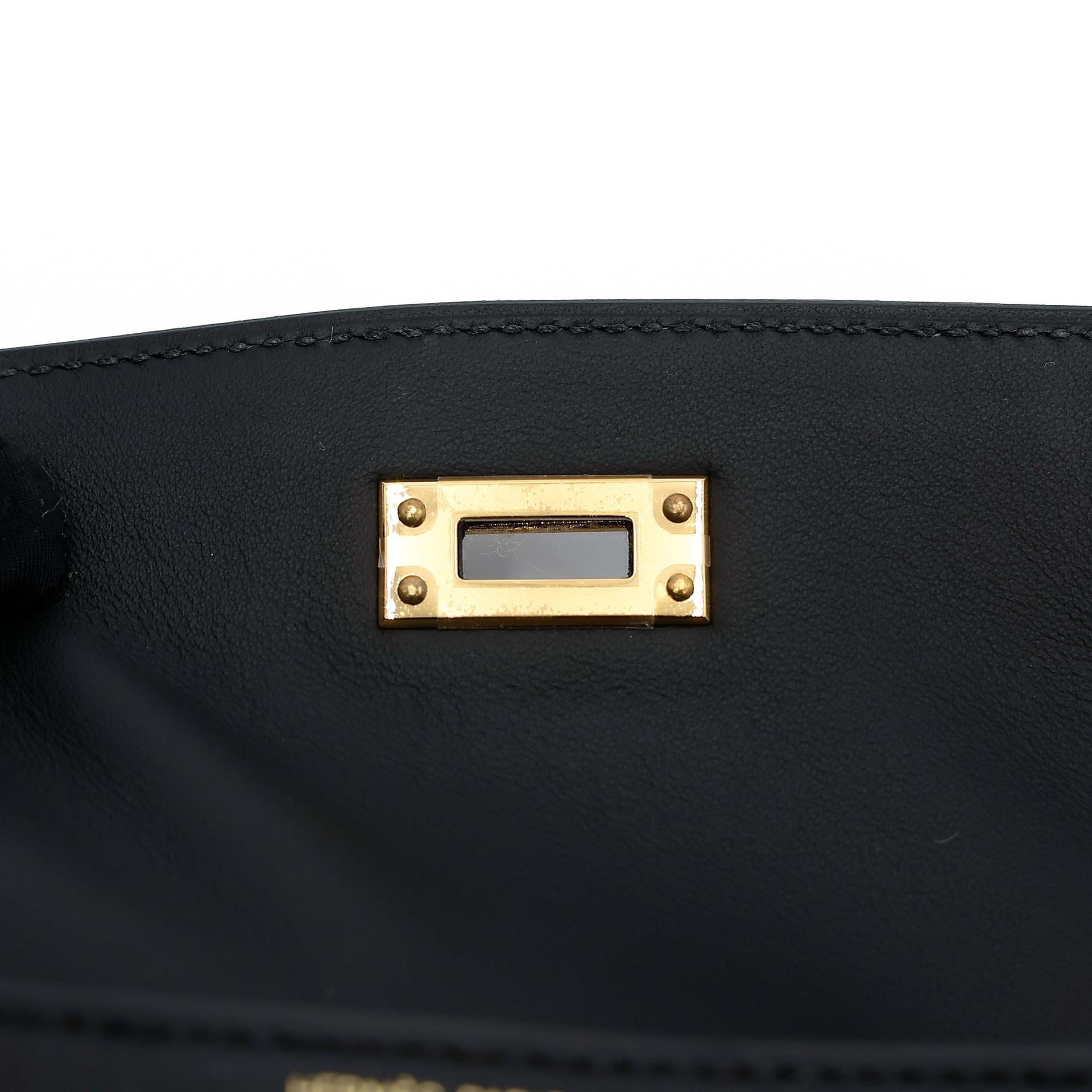 ランク N 新品 HERMÈS エルメス ケリージャンプ ブラック (89) スイフト ゴールド金具 K刻印 (2025) - 22