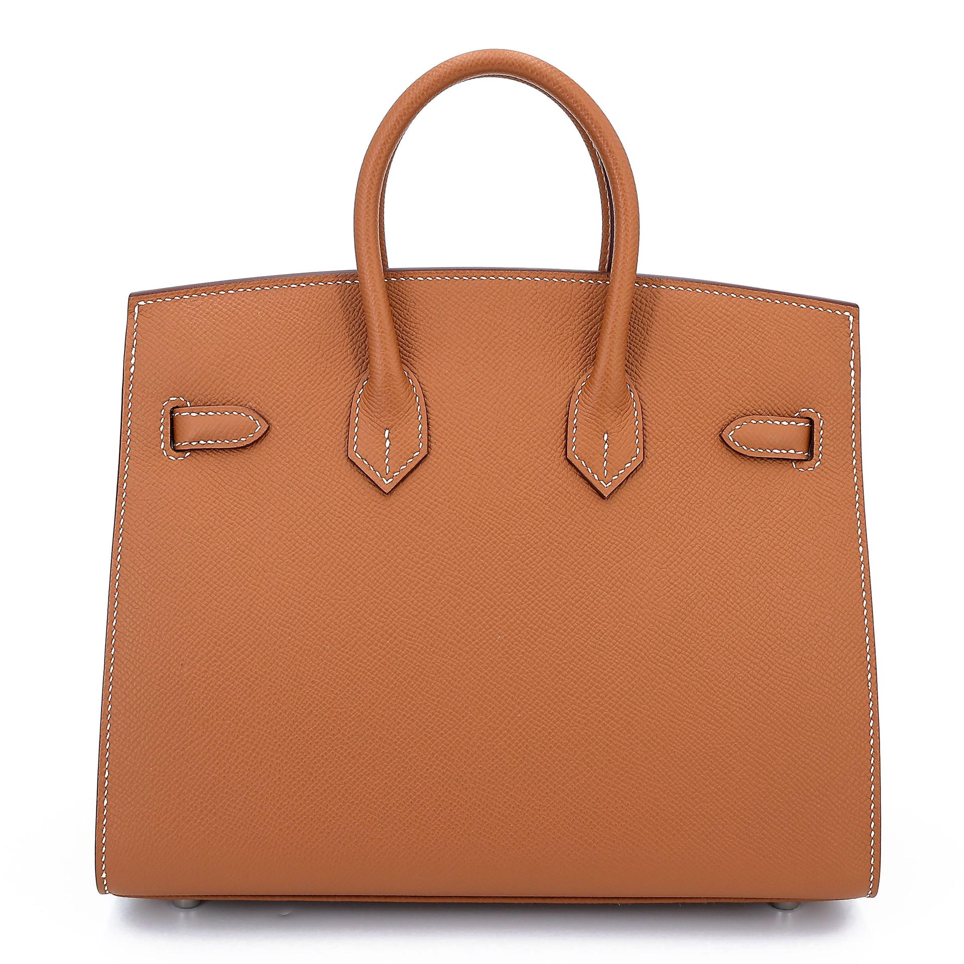 Unused ( Rank NS ) HERMÈS Birkin 25 Sellier Gold (37) Epsom Palladium hardware B (2023) - 2