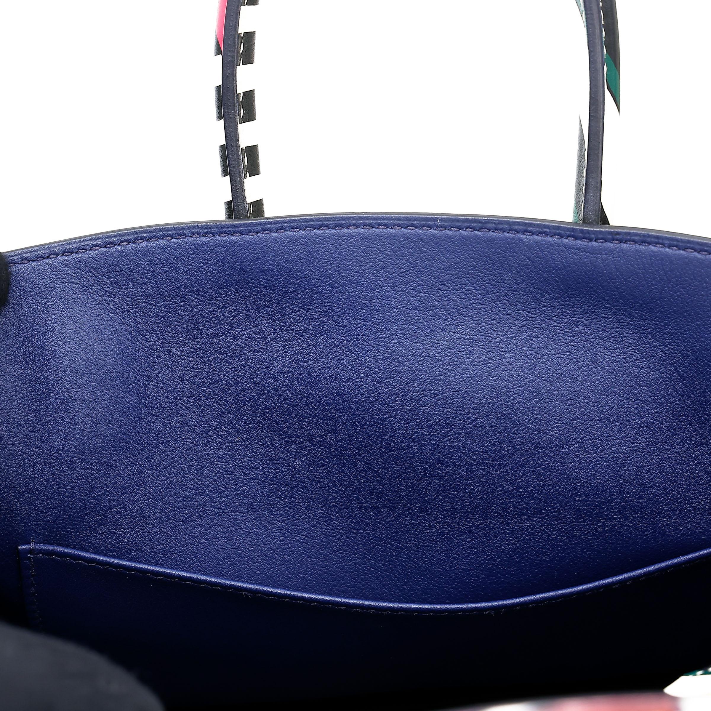 Very Good ( Rank A) HERMÈS Limited Edition Birkin 25 One Two Three and Away We Go Multi-color Swift Palladium hardware D (2019) - 29