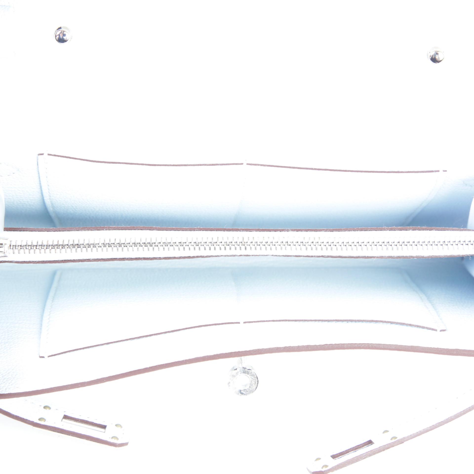 Unused ( Rank NS ) HERMÈS Kelly To Go Wallet Bleu Brume (T0) Chevre Palladium hardware B (2023) - 9