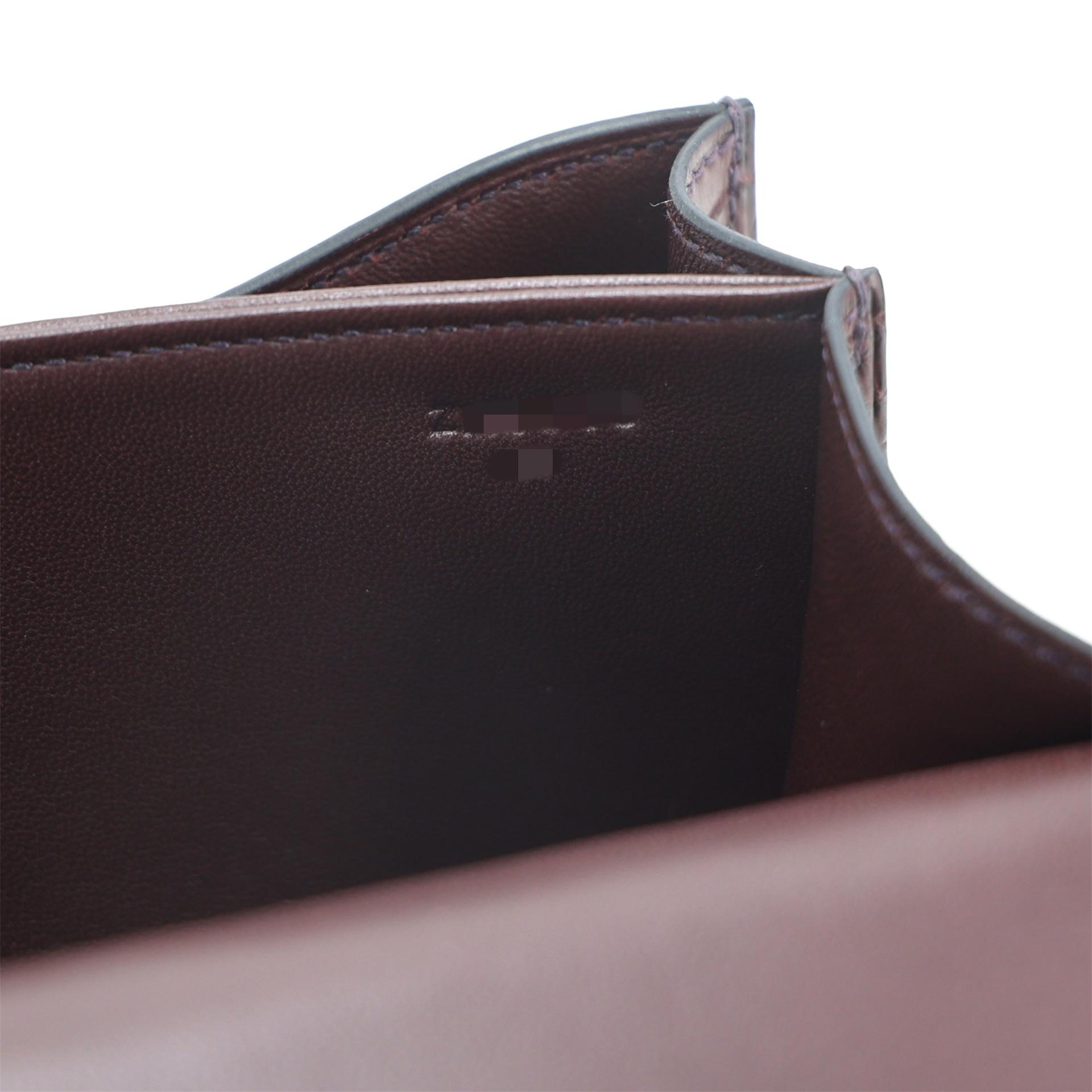 ランク NS 未使用品 HERMÈS エルメス コンスタンス3 ミニ ルージュセリエ (0G) クロコダイル アリゲーター マット ゴールド金具 Z刻印 (2021) - 21