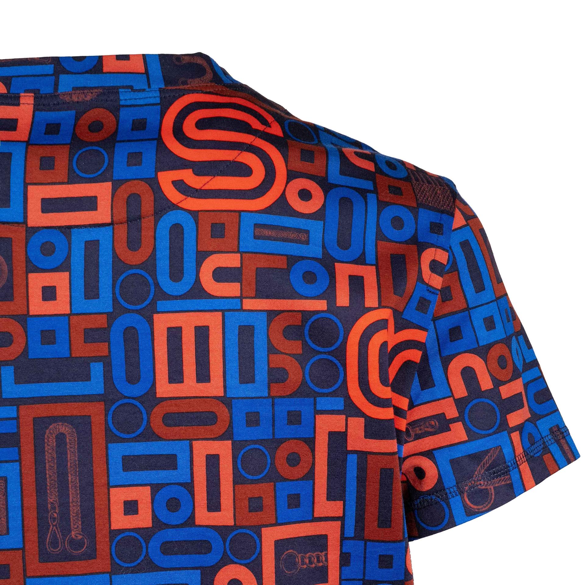 Unused ( Rank NS ) HERMÈS Onepiece Robe Micro Blue Red Wool - 4