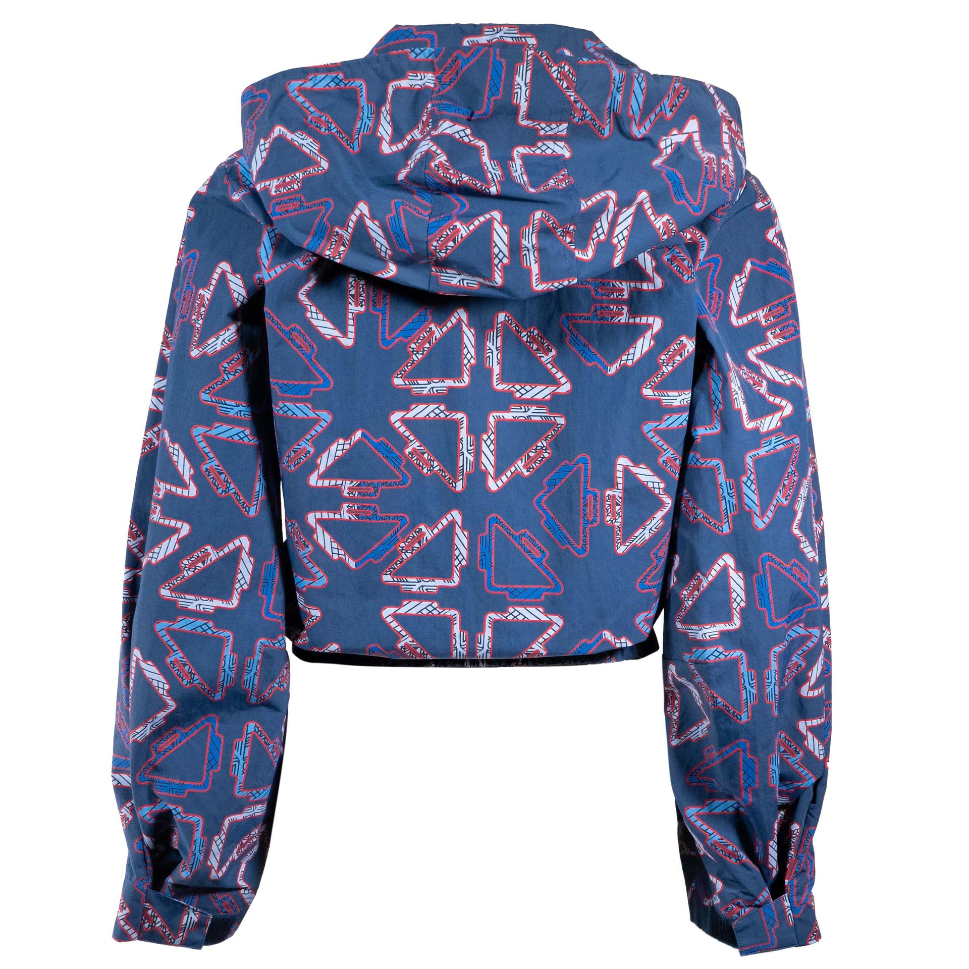 「Tatersales」short beach windbreaker Blue