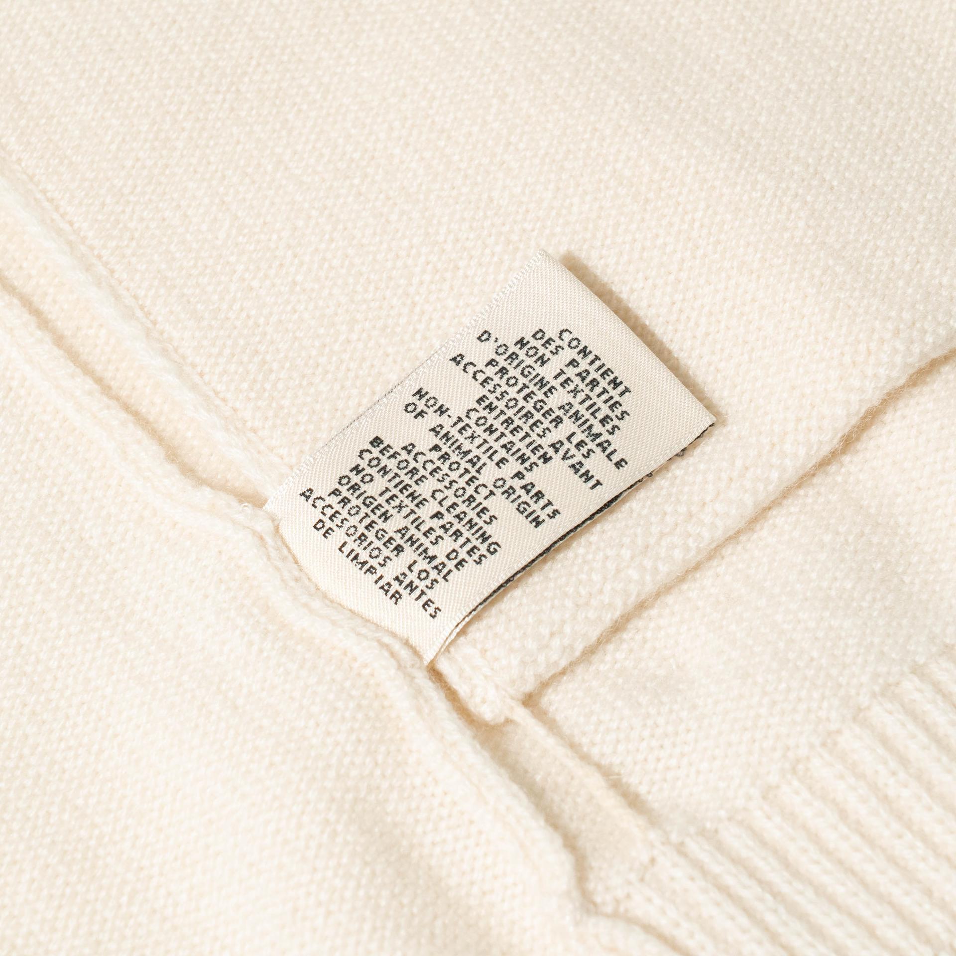 Unused ( Rank NS ) HERMÈS Cardigan in White White Cashmere - 6