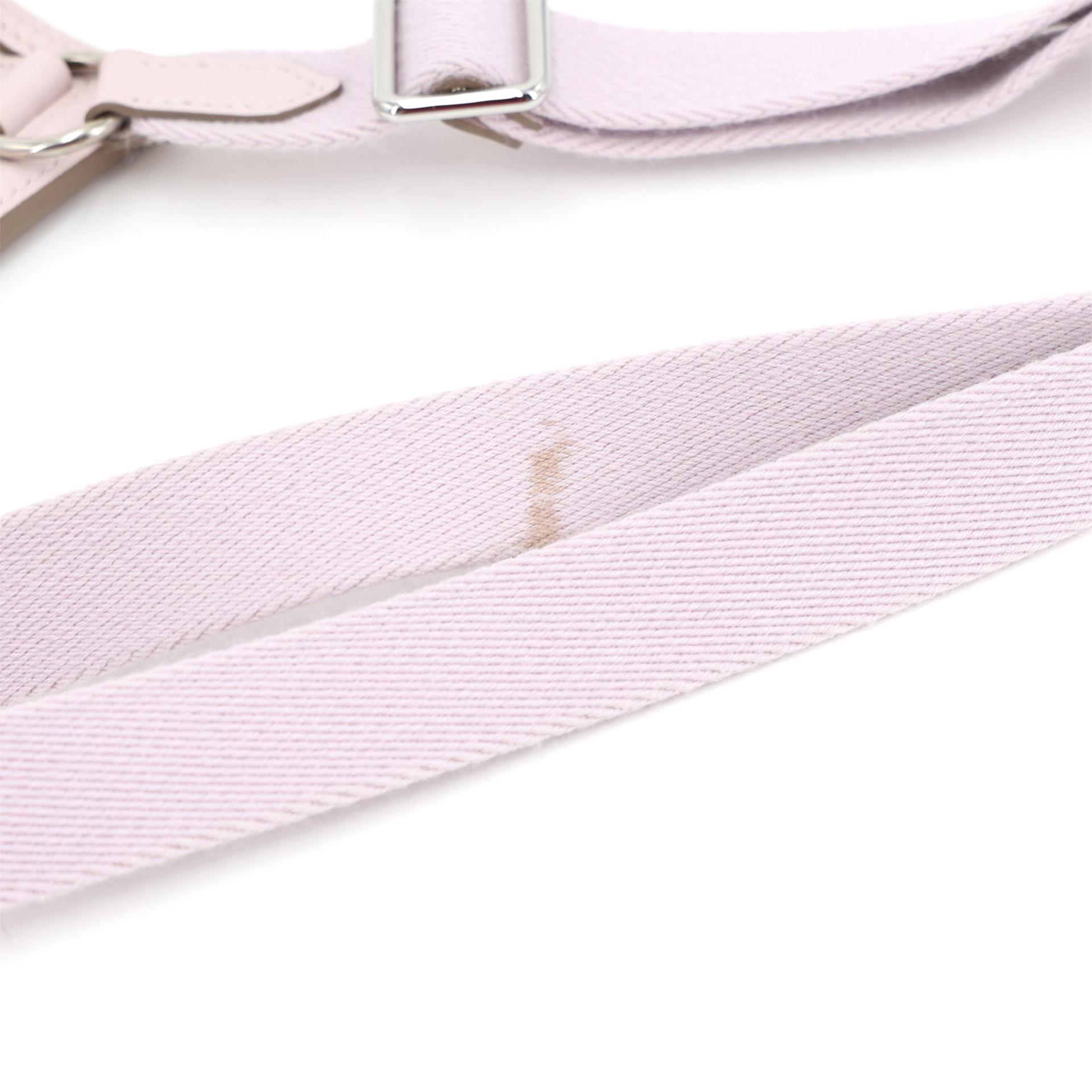 Excellent ( Rank SA ) HERMÈS Jypsiere Mini Mauve Pale (09) Evercolor Palladium hardware B (2023) - 16
