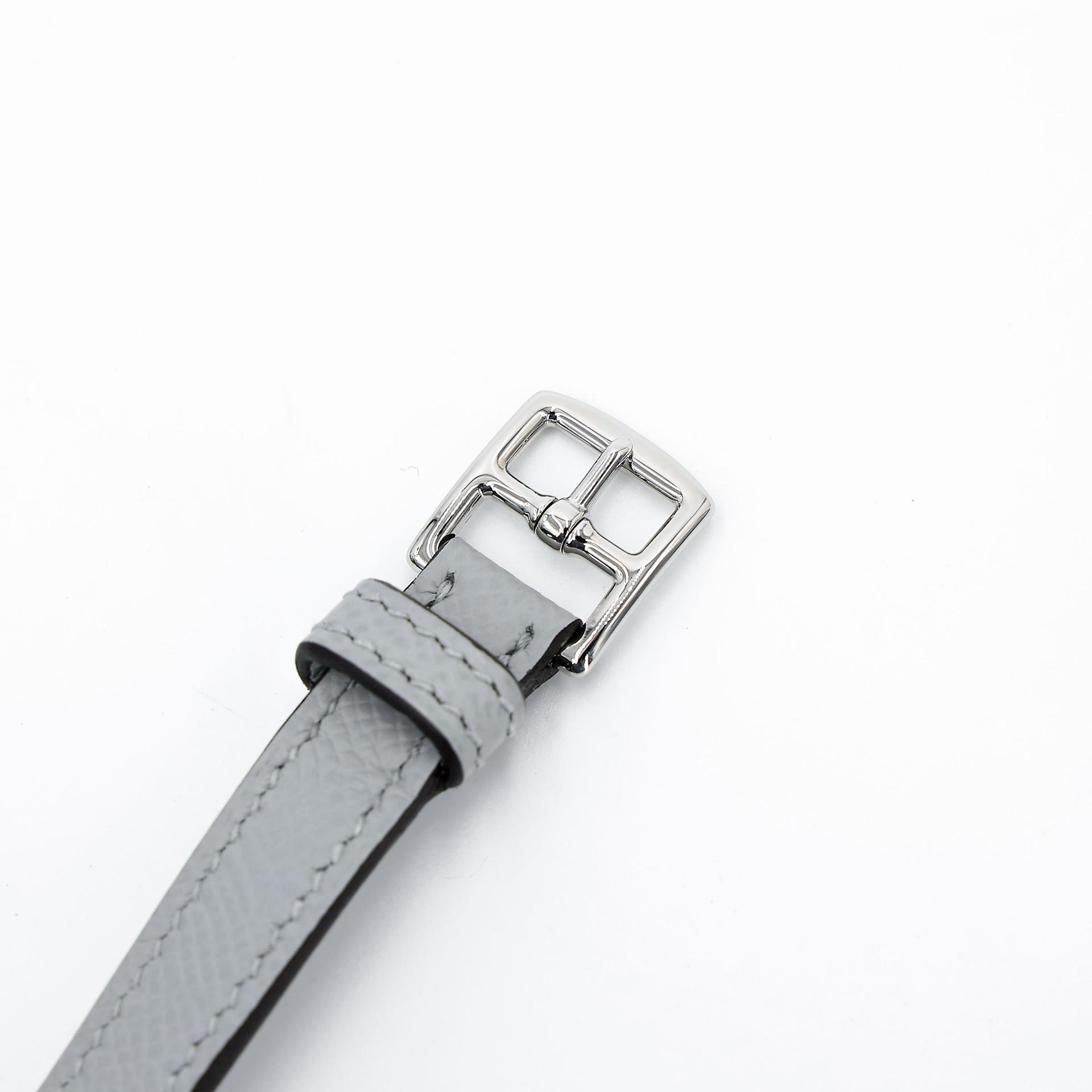 ランク SA HERMÈS エルメス エルメスナップ ウォレット ブルーグラシエ (8U) エプソン シルバー金具 K刻印 (2025) - 7