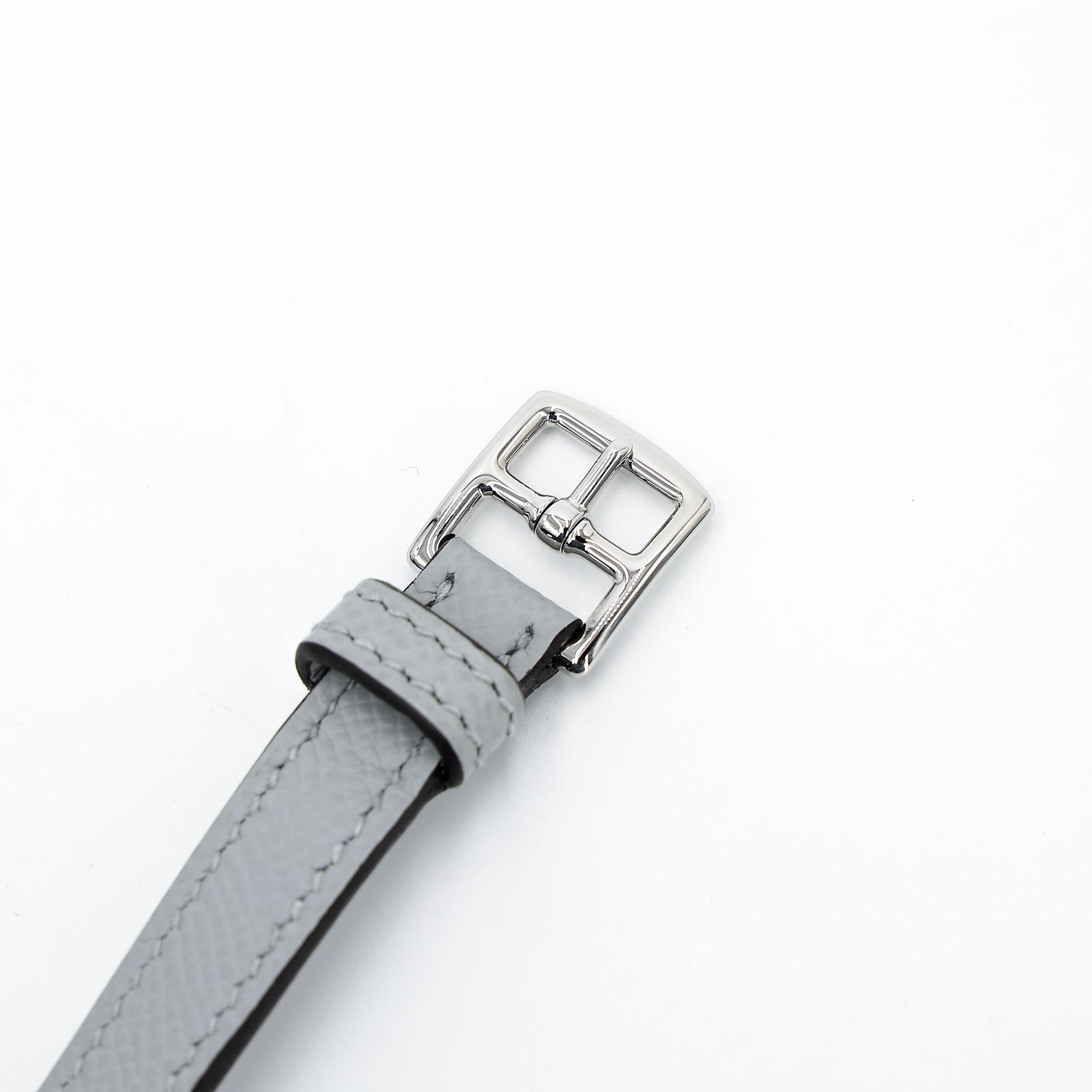 ランク SA HERMÈS エルメス エルメスナップ ウォレット ブルーグラシエ (8U) エプソン シルバー金具 K刻印 (2025) - 7
