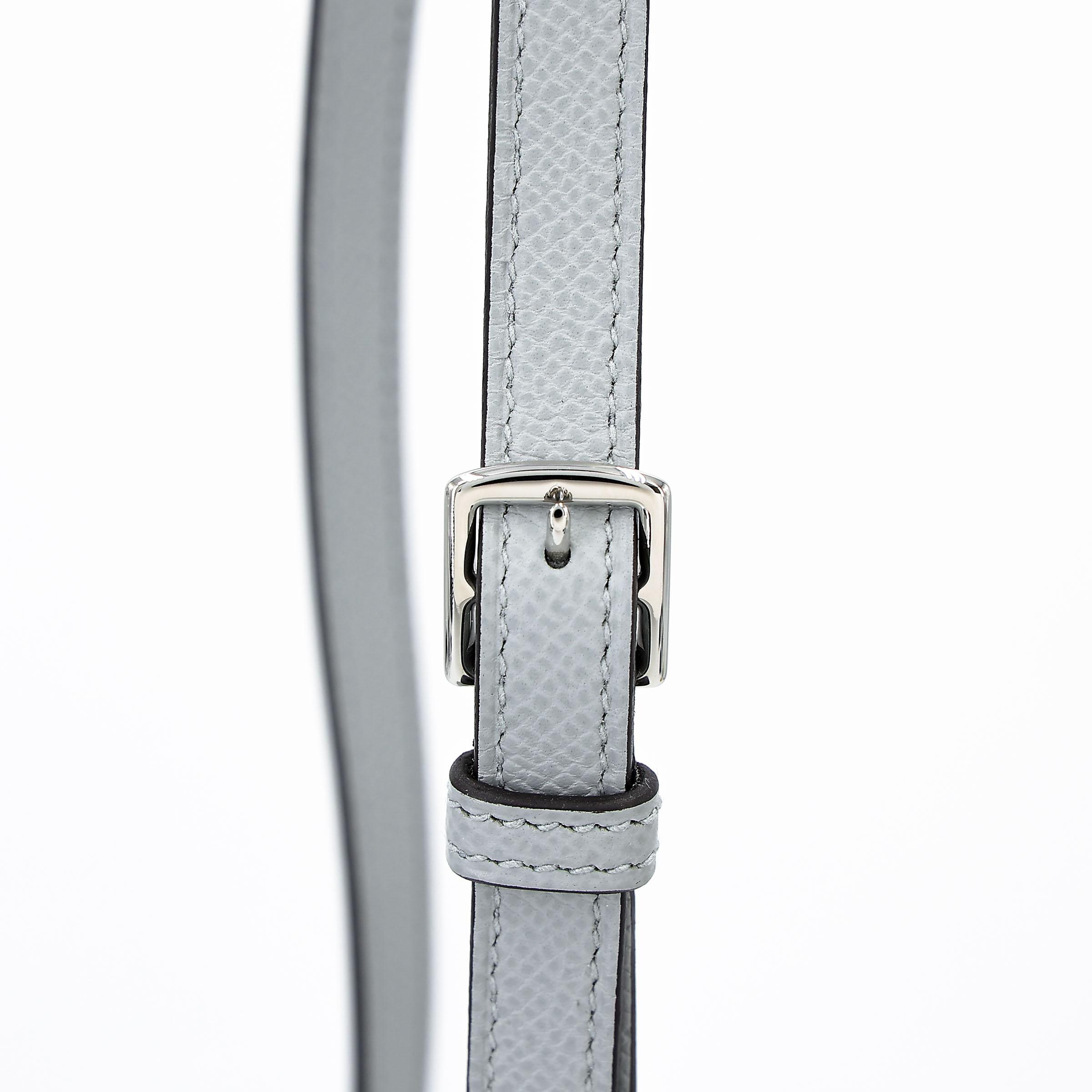 ランク SA HERMÈS エルメス エルメスナップ ウォレット ブルーグラシエ (8U) エプソン シルバー金具 K刻印 (2025) - 5