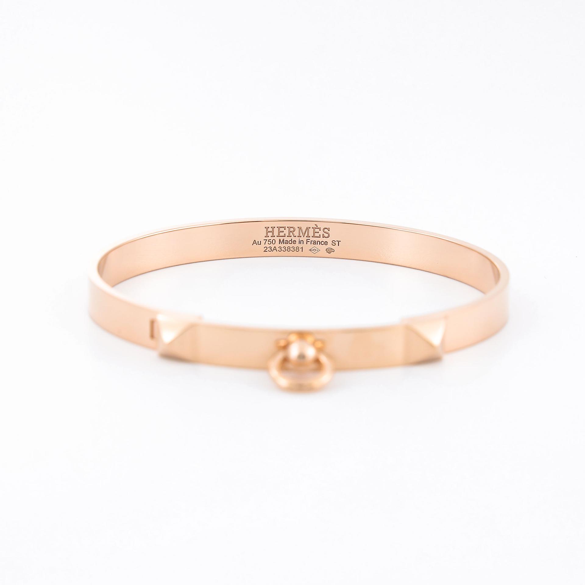 Unused ( Rank NS ) HERMÈS CDC Bracelets ST Rose Gold 18K Rose Gold - 10