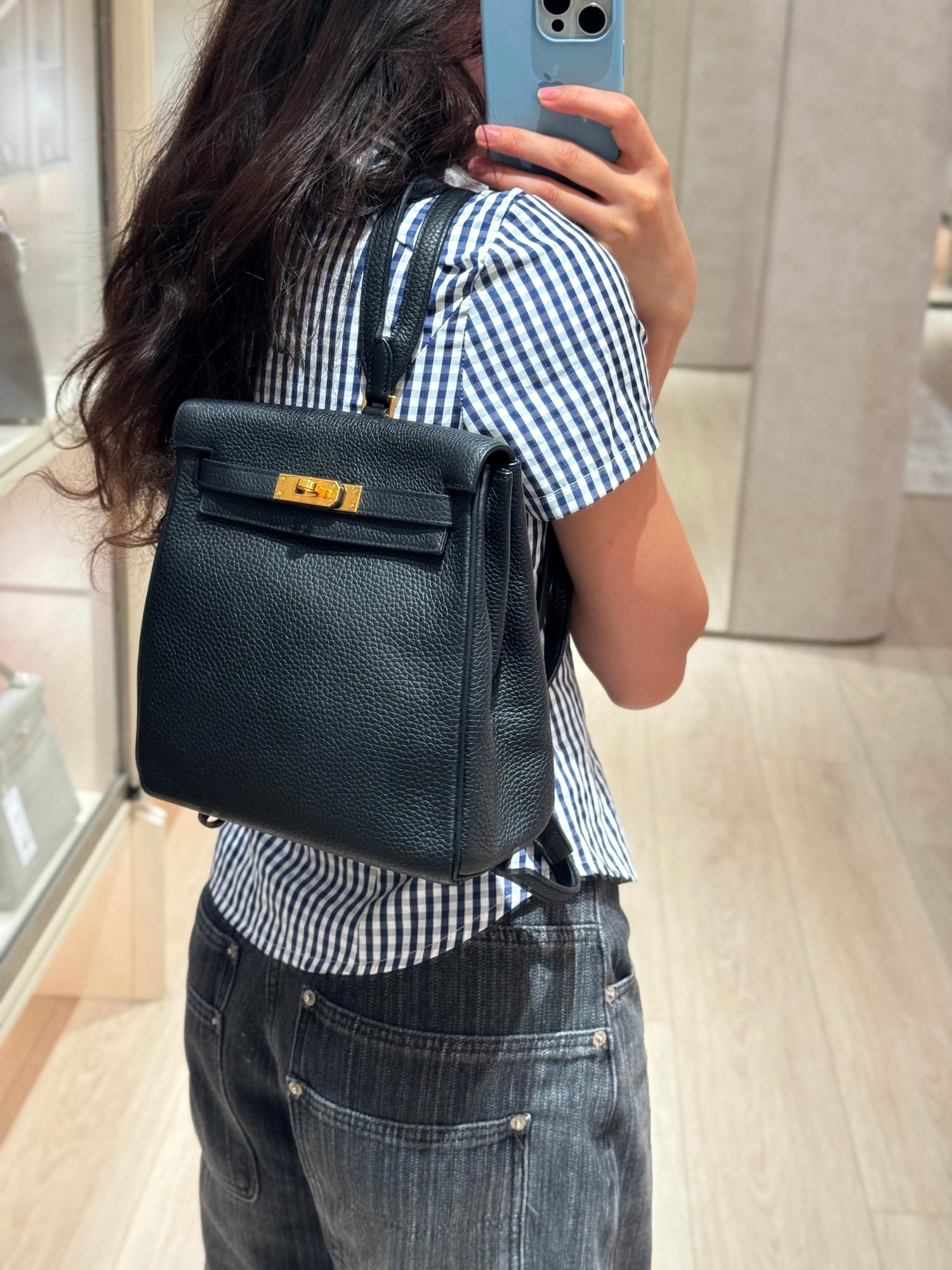 A美品 HERMÈS 愛馬仕 Kelly Ado PM 小號 89 黑色 Noir (Black) Togo小牛皮 金扣 D刻 2019年 - 3