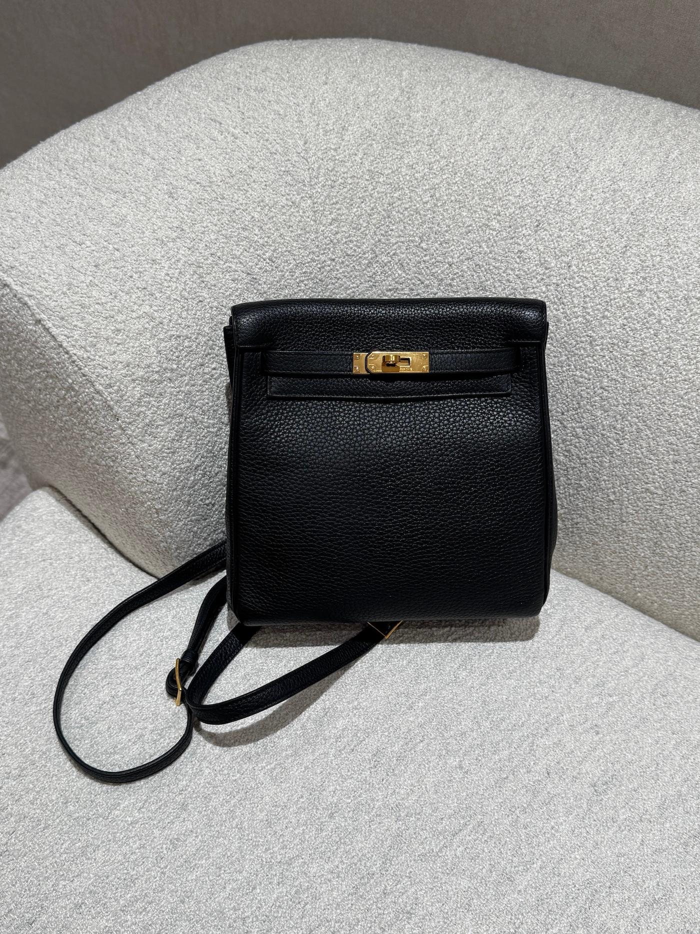 A美品 HERMÈS 愛馬仕 Kelly Ado PM 小號 89 黑色 Noir (Black) Togo小牛皮 金扣 D刻 2019年 - 4