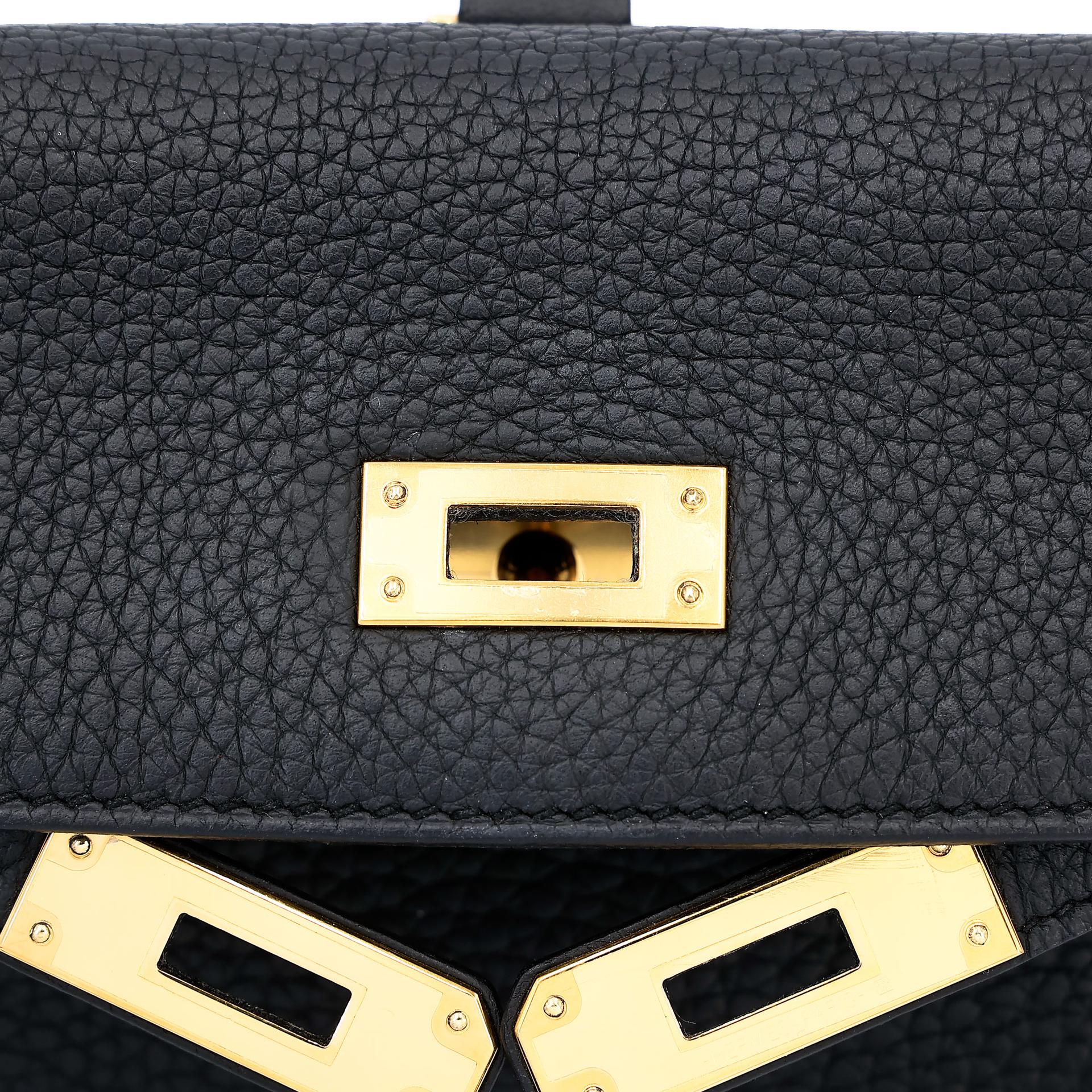 A美品 HERMÈS 愛馬仕 Kelly Ado PM 小號 89 黑色 Noir (Black) Togo小牛皮 金扣 D刻 2019年 - 18