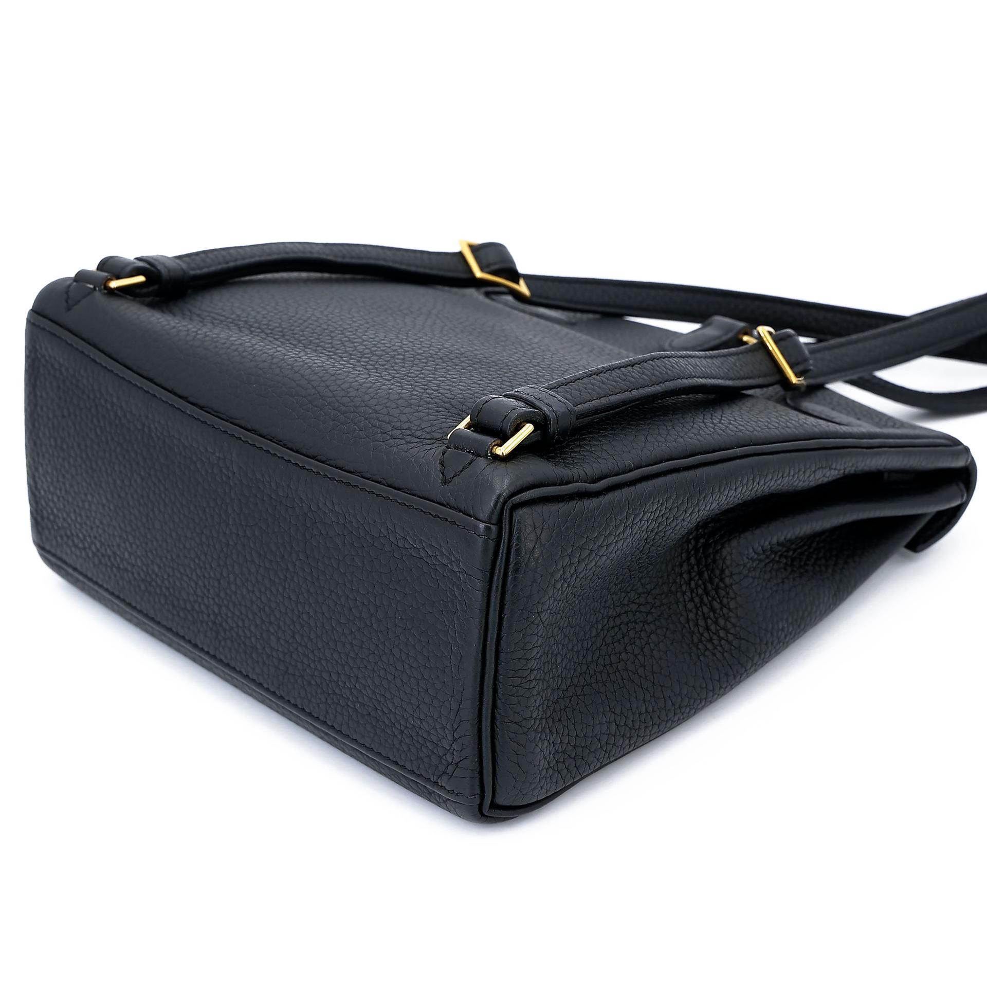 A美品 HERMÈS 愛馬仕 Kelly Ado PM 小號 89 黑色 Noir (Black) Togo小牛皮 金扣 D刻 2019年 - 10