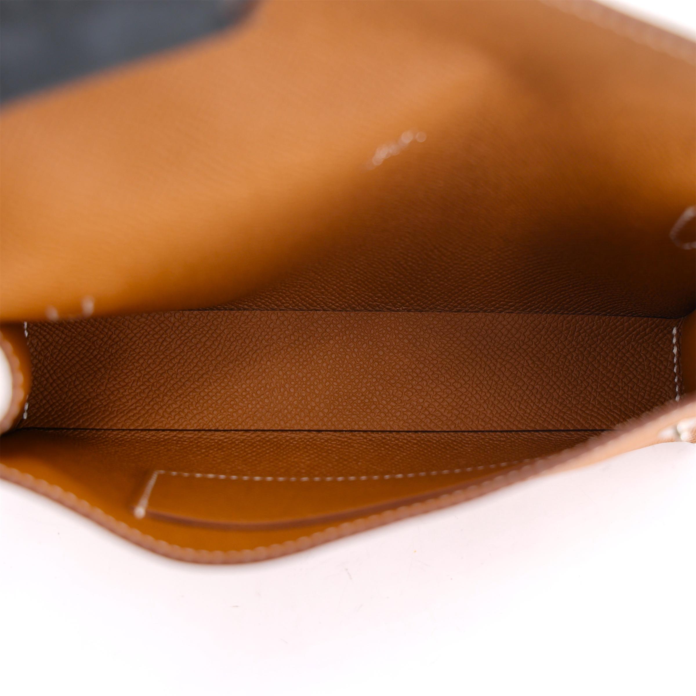 ランク N 新品 HERMÈS エルメス エルメスナップ ウォレット ゴールド (37) エプソン シルバー金具 W刻印 (2024) - 13