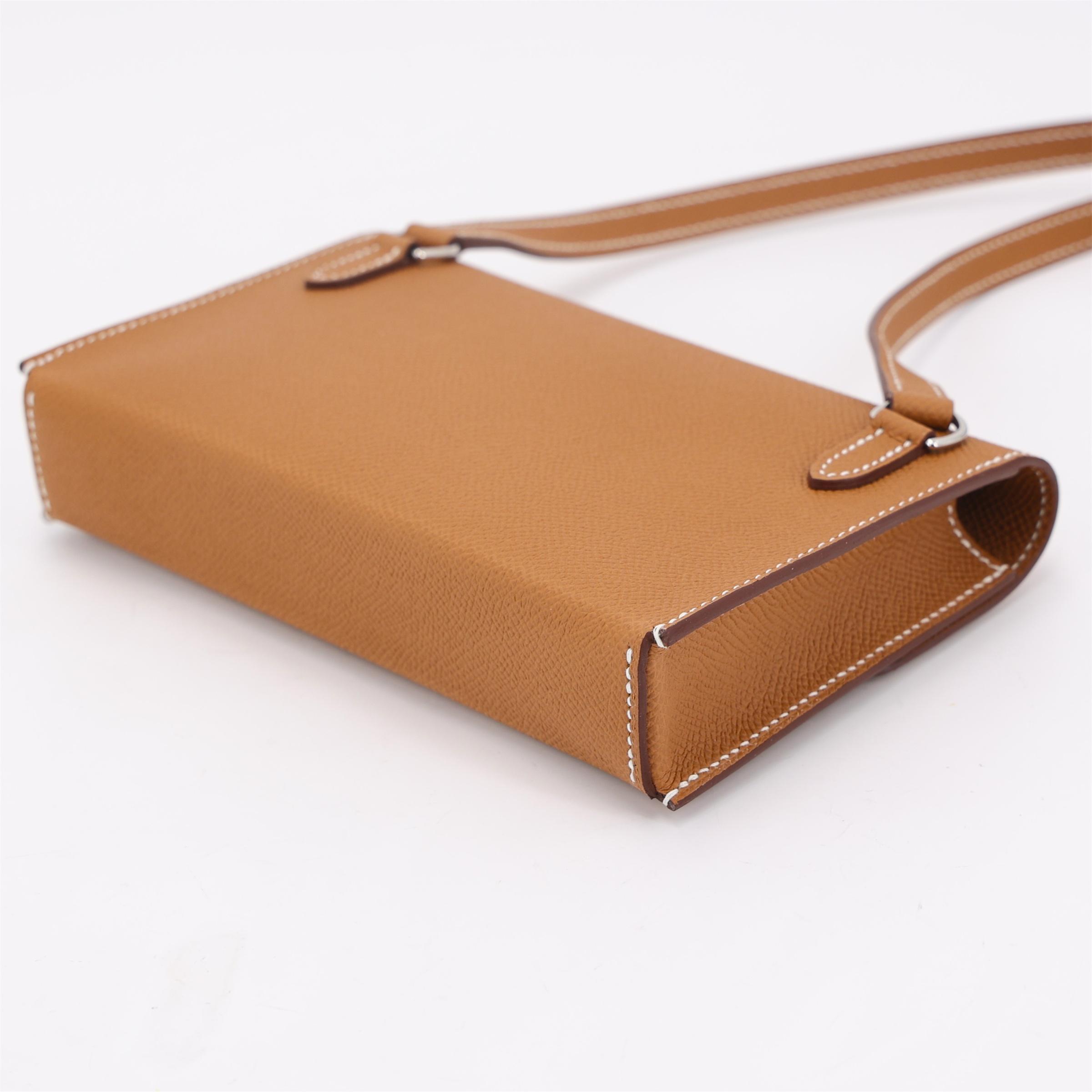 ランク N 新品 HERMÈS エルメス エルメスナップ ウォレット ゴールド (37) エプソン シルバー金具 W刻印 (2024) - 9
