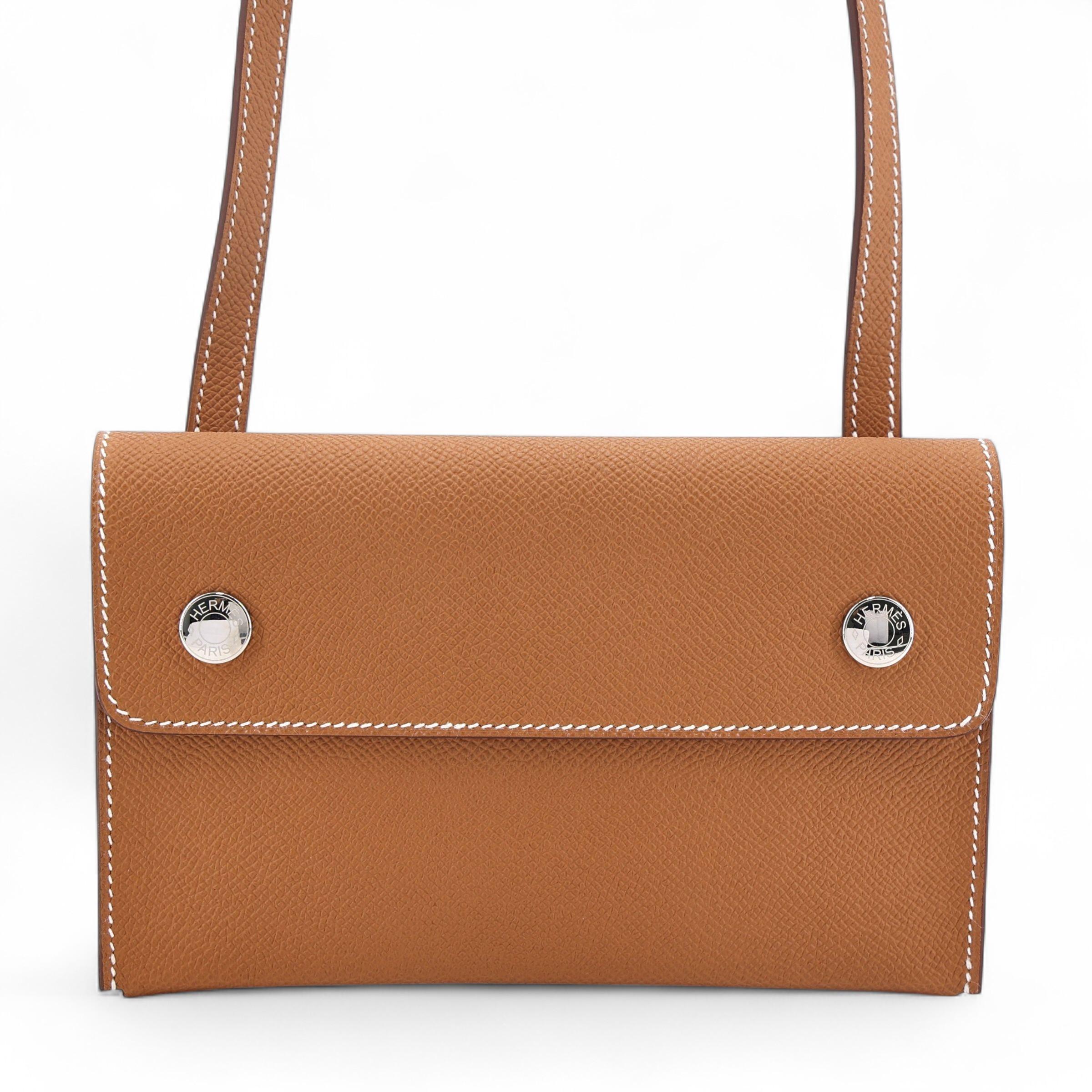 ランク N 新品 HERMÈS エルメス エルメスナップ ウォレット ゴールド (37) エプソン シルバー金具 W刻印 (2024) - 1