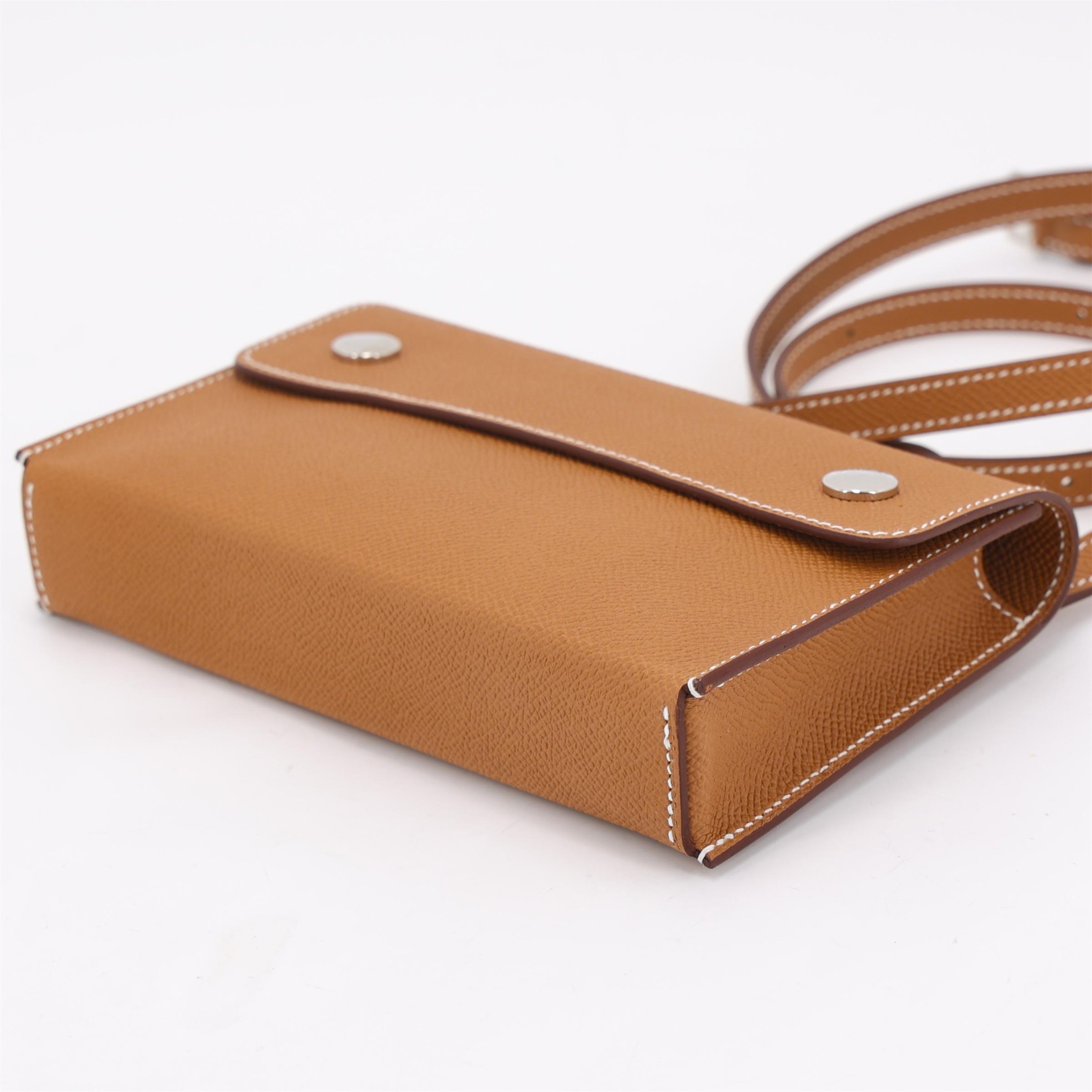 ランク N 新品 HERMÈS エルメス エルメスナップ ウォレット ゴールド (37) エプソン シルバー金具 W刻印 (2024) - 7