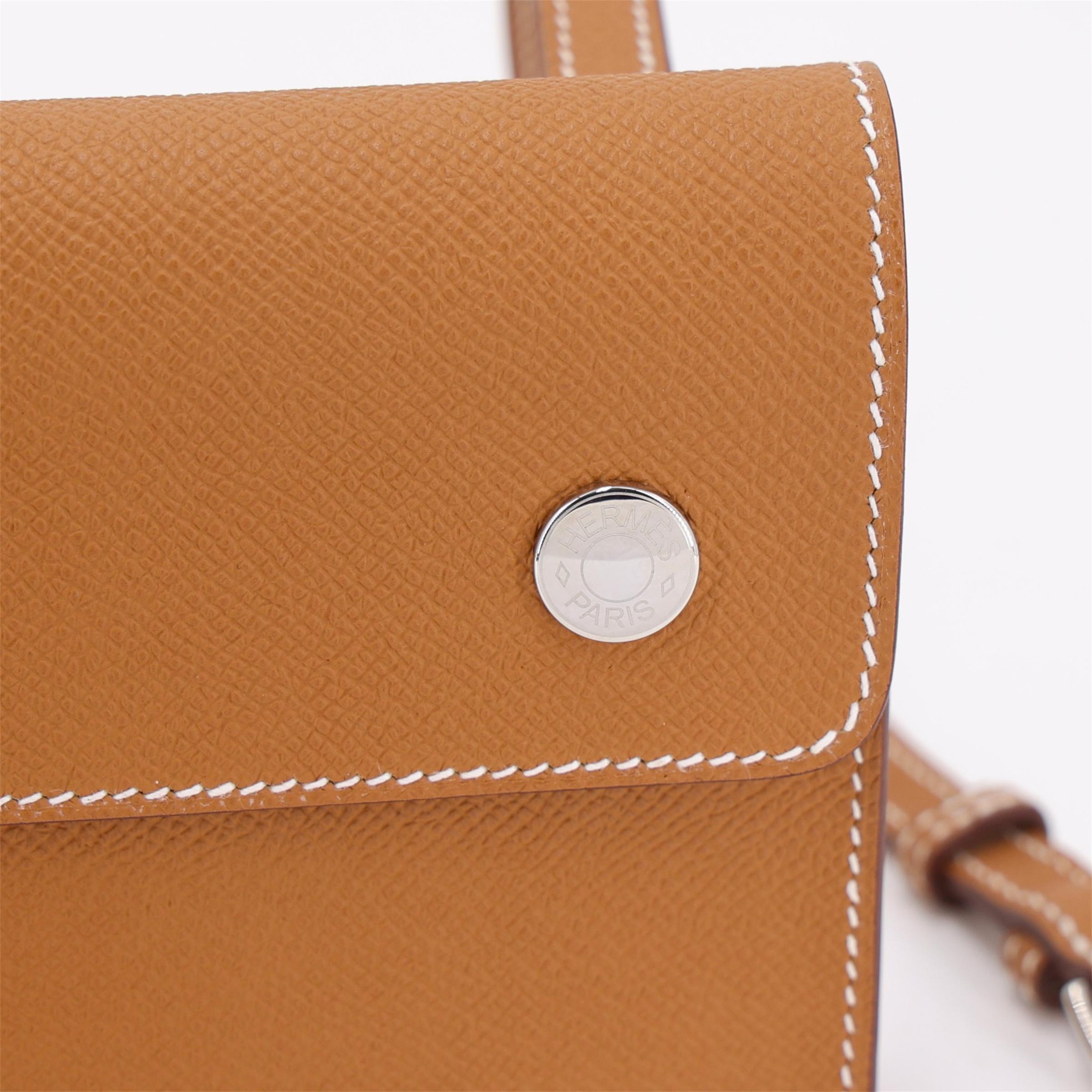 ランク N 新品 HERMÈS エルメス エルメスナップ ウォレット ゴールド (37) エプソン シルバー金具 W刻印 (2024) - 10