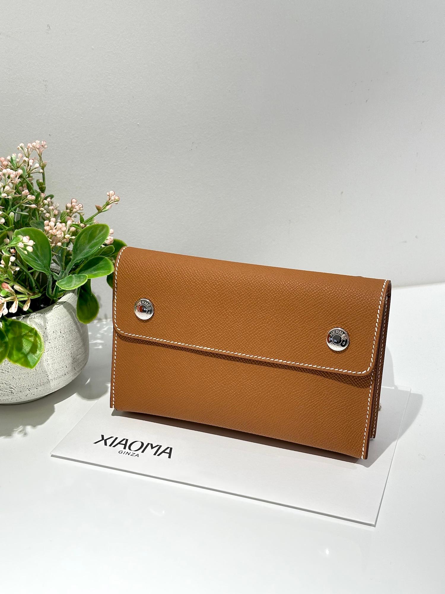 ランク N 新品 HERMÈS エルメス エルメスナップ ウォレット ゴールド (37) エプソン シルバー金具 W刻印 (2024) - 4