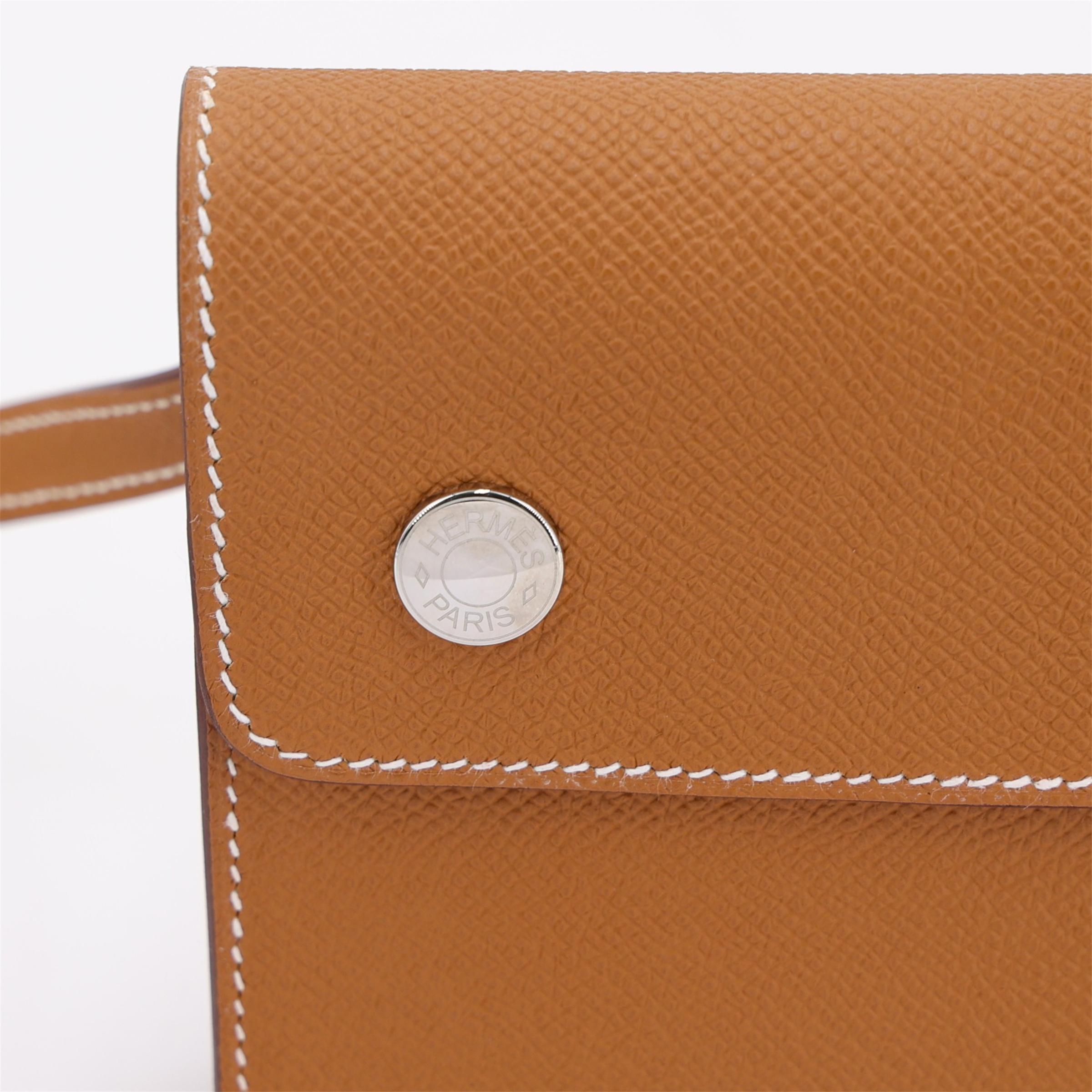 ランク N 新品 HERMÈS エルメス エルメスナップ ウォレット ゴールド (37) エプソン シルバー金具 W刻印 (2024) - 11
