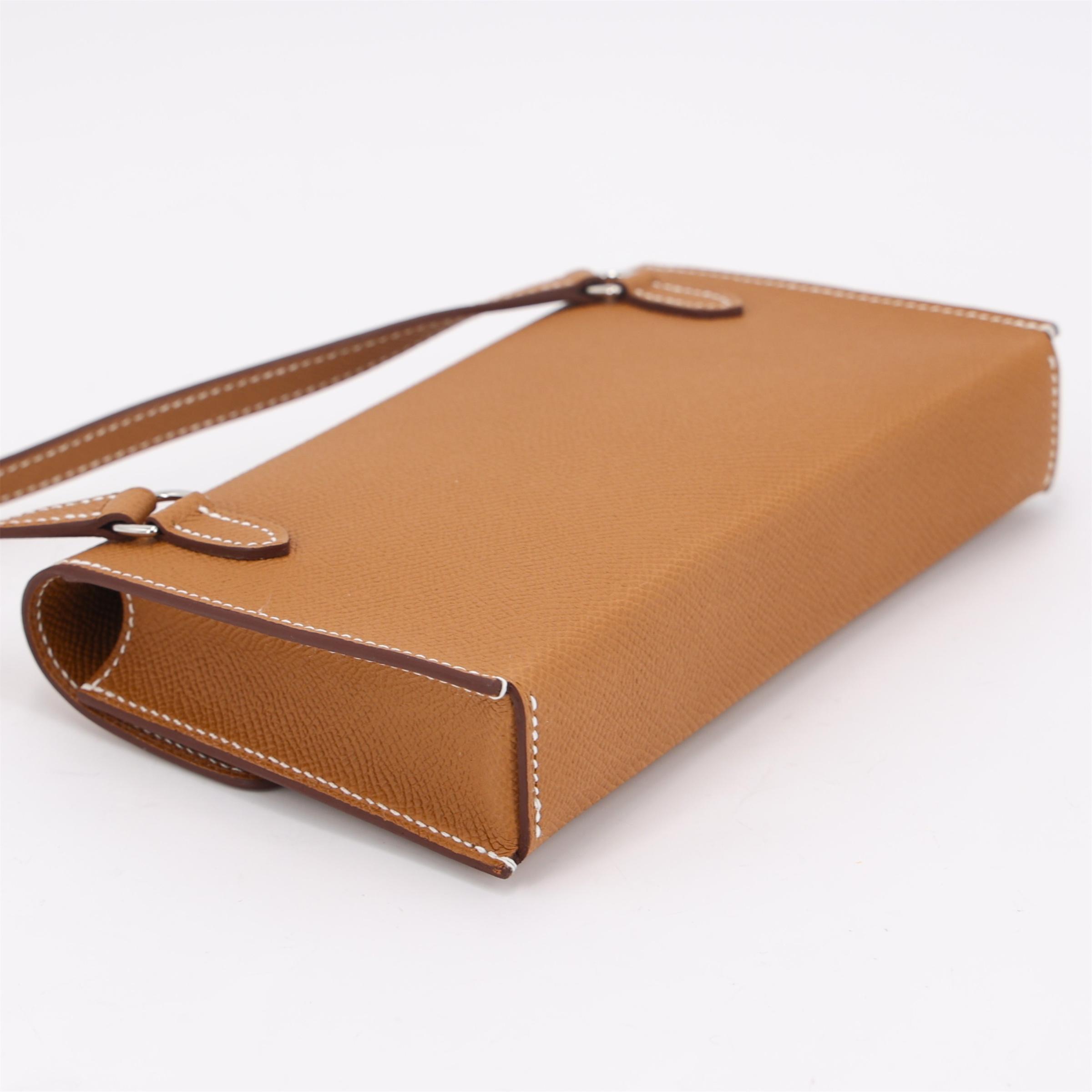 ランク N 新品 HERMÈS エルメス エルメスナップ ウォレット ゴールド (37) エプソン シルバー金具 W刻印 (2024) - 8
