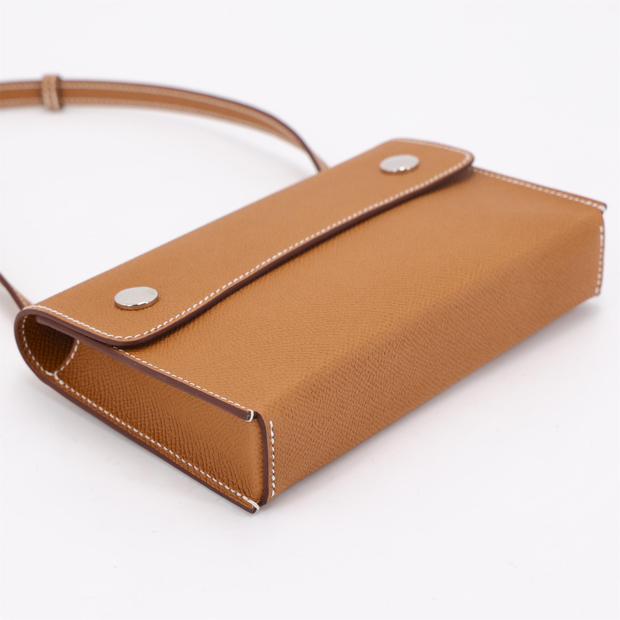 ランク N 新品 HERMÈS エルメス エルメスナップ ウォレット ゴールド (37) エプソン シルバー金具 W刻印 (2024) - 6