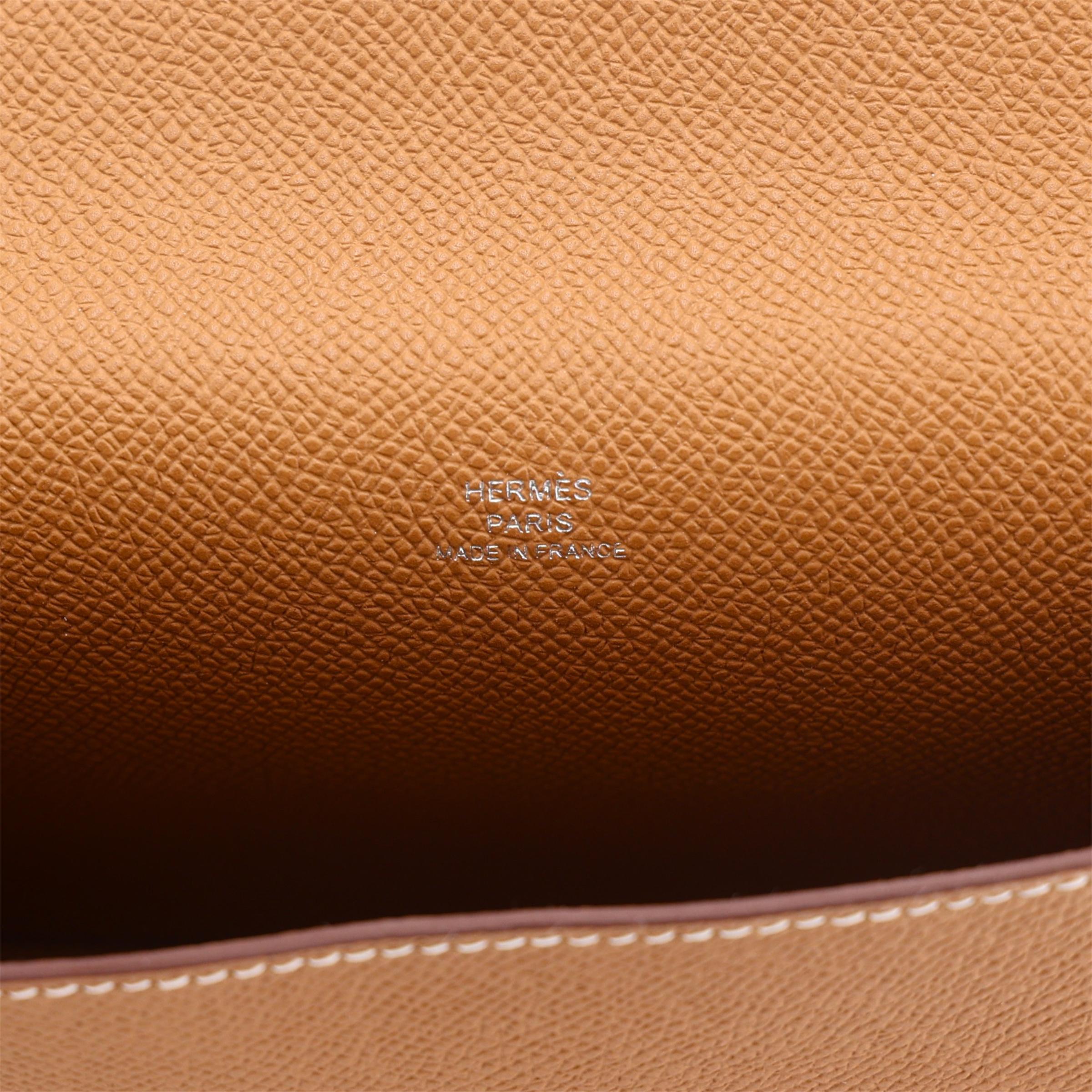 ランク N 新品 HERMÈS エルメス エルメスナップ ウォレット ゴールド (37) エプソン シルバー金具 W刻印 (2024) - 12