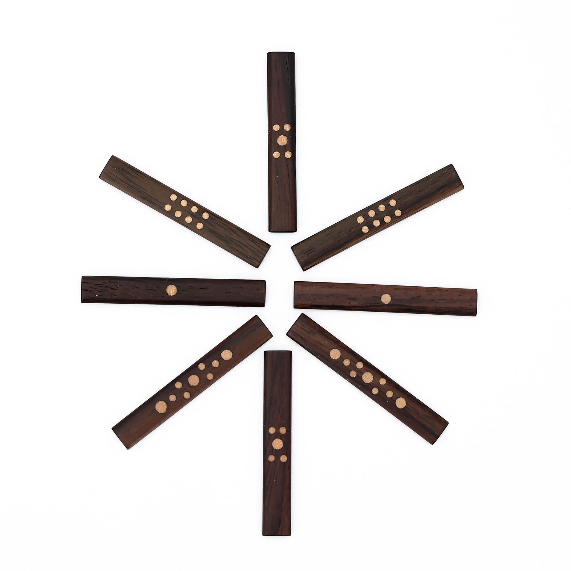 Brand New ( Rank N ) HERMÈS Helios Mahjong set Brown Palisander wood - 13