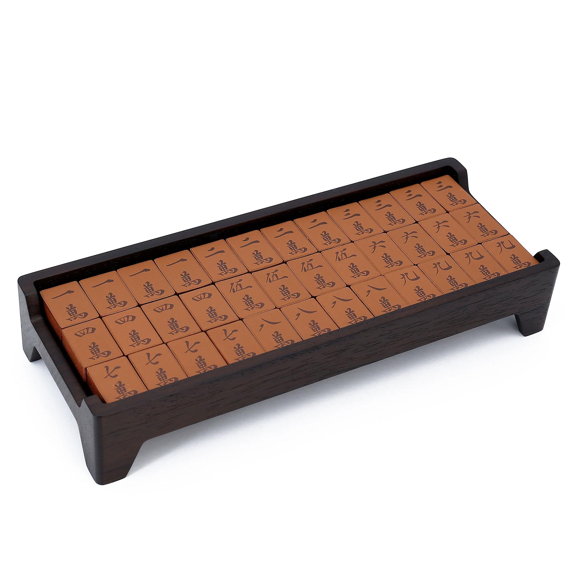 Brand New ( Rank N ) HERMÈS Helios Mahjong set Brown Palisander wood - 7