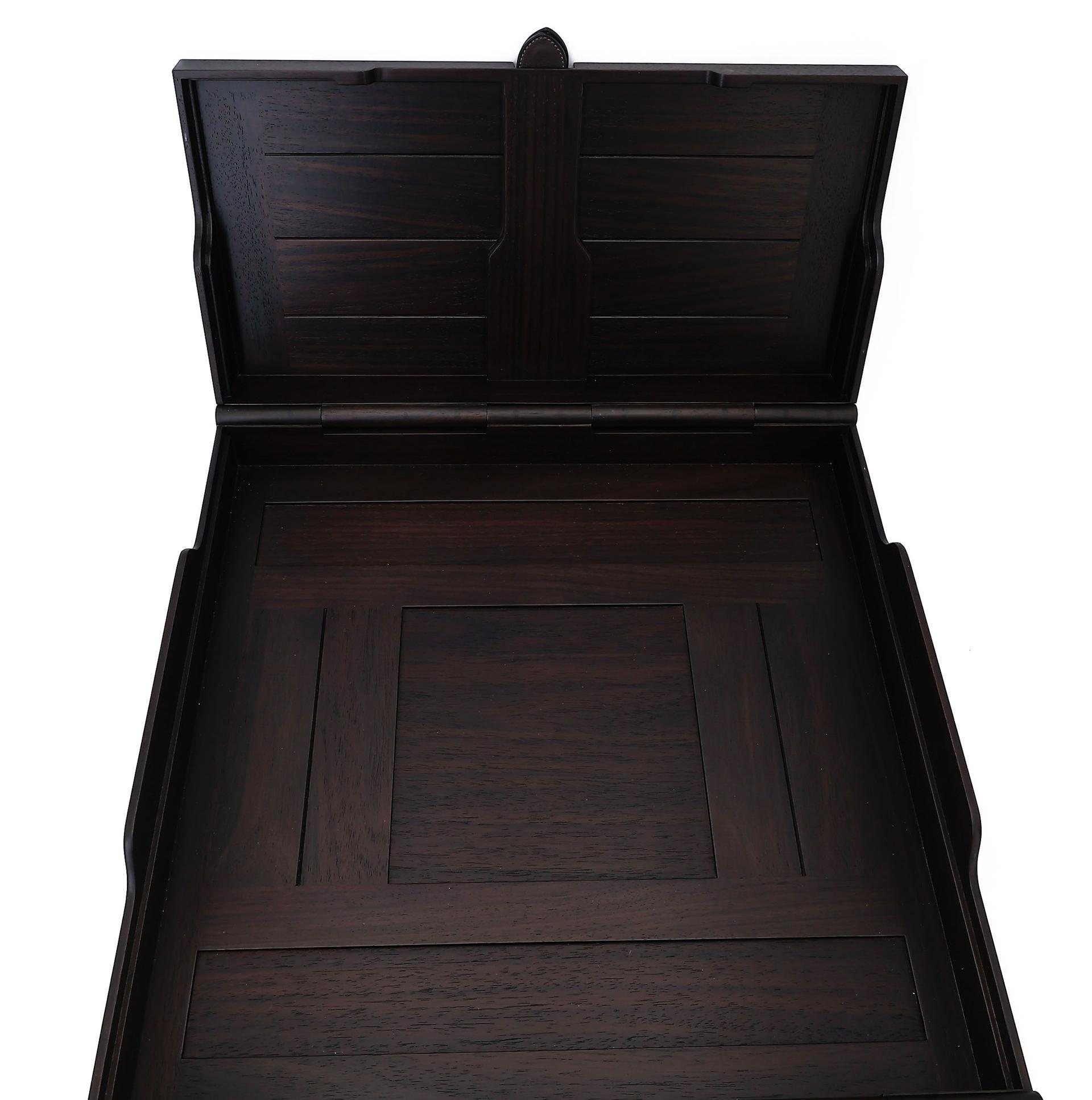 Brand New ( Rank N ) HERMÈS Helios Mahjong set Brown Palisander wood - 16