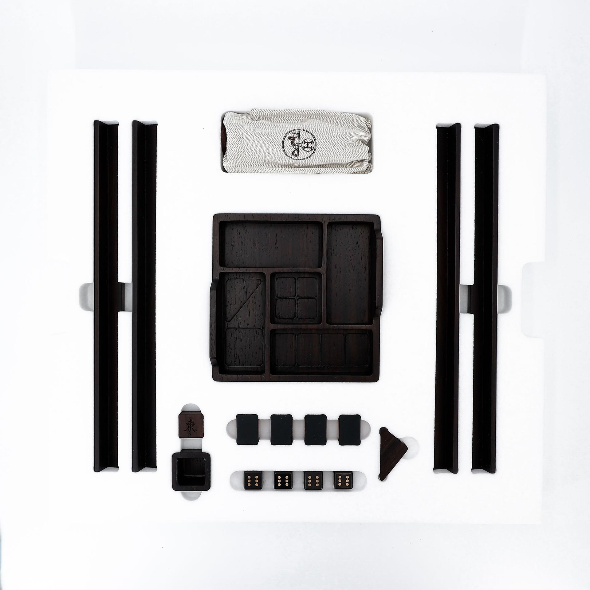 Brand New ( Rank N ) HERMÈS Helios Mahjong set Brown Palisander wood - 9