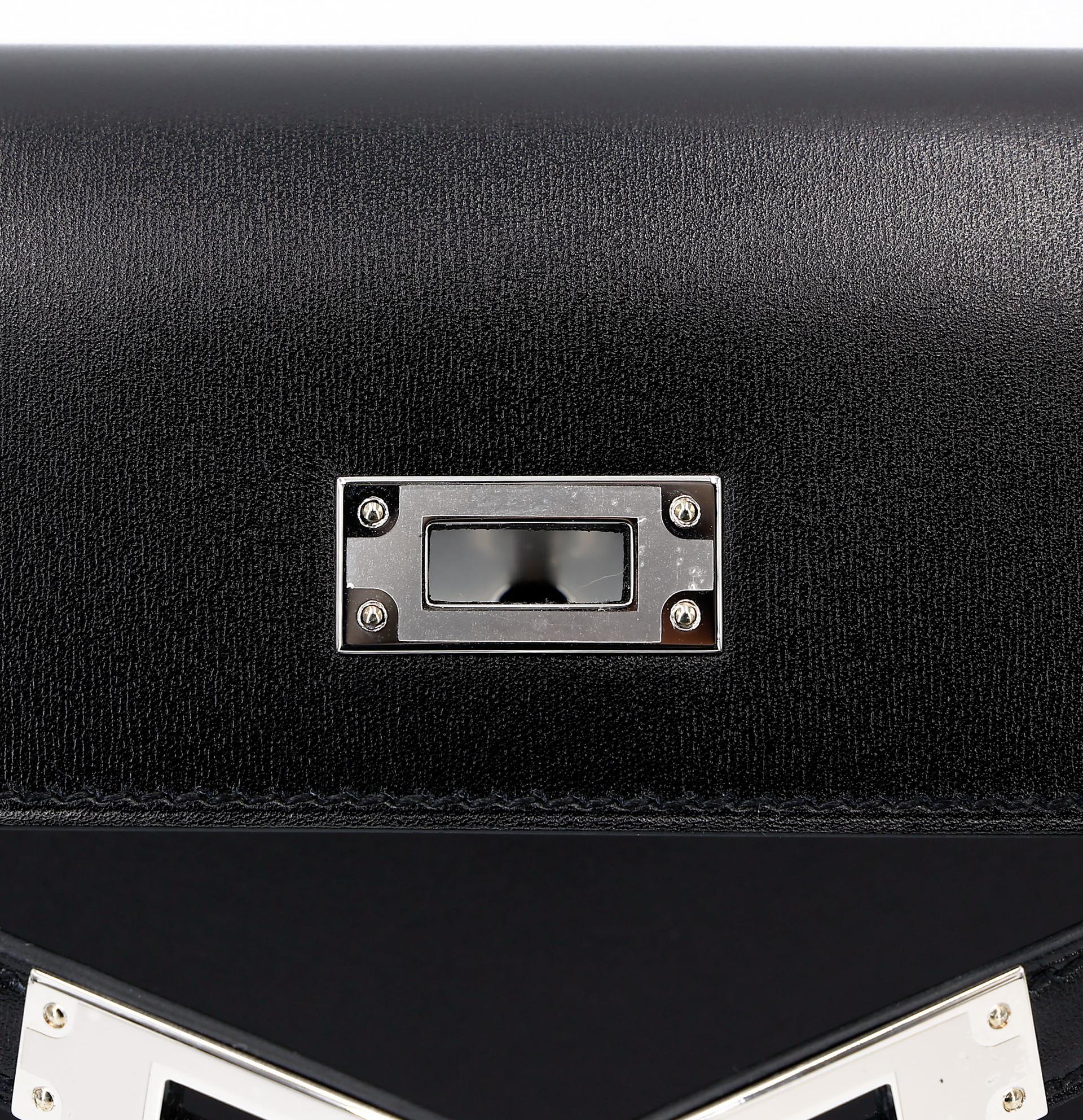 ランク N 新品 HERMÈS エルメス ケリーエラン ブラック (89) ボックスカーフ シルバー金具 K刻印 (2025) - 19