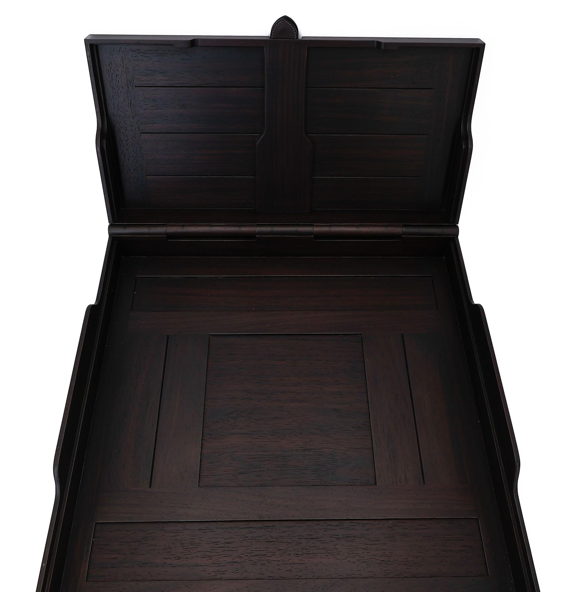 Brand New ( Rank N ) HERMÈS Helios Mahjong set Brown Palisander wood - 15