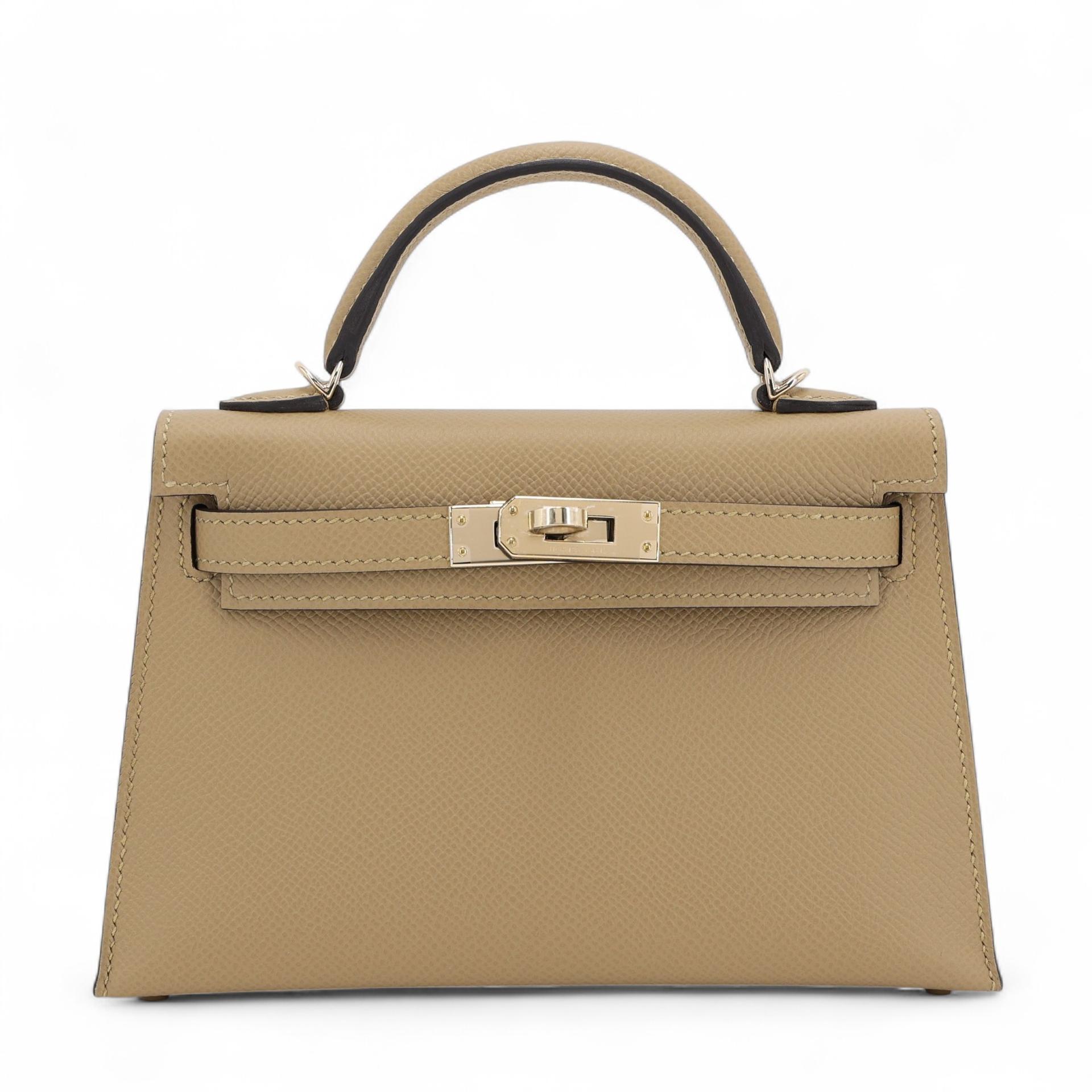 Mini Kelly II Poussiere (1C) | GINZA XIAOMA