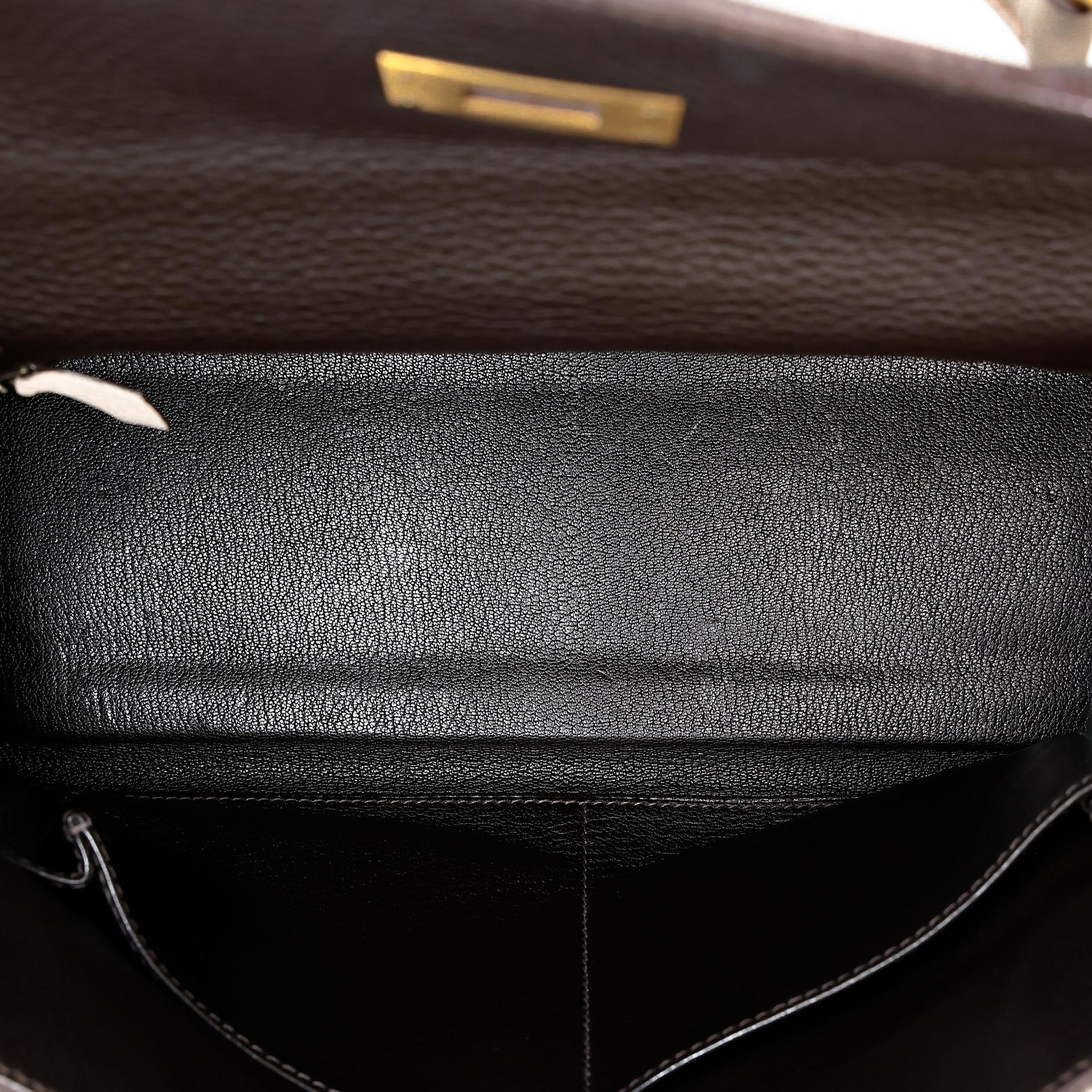 ランク A HERMÈS エルメス ケリー32 タバックキャメル (24) トリヨン マットゴールド金具 □G刻印 (2003) - 29