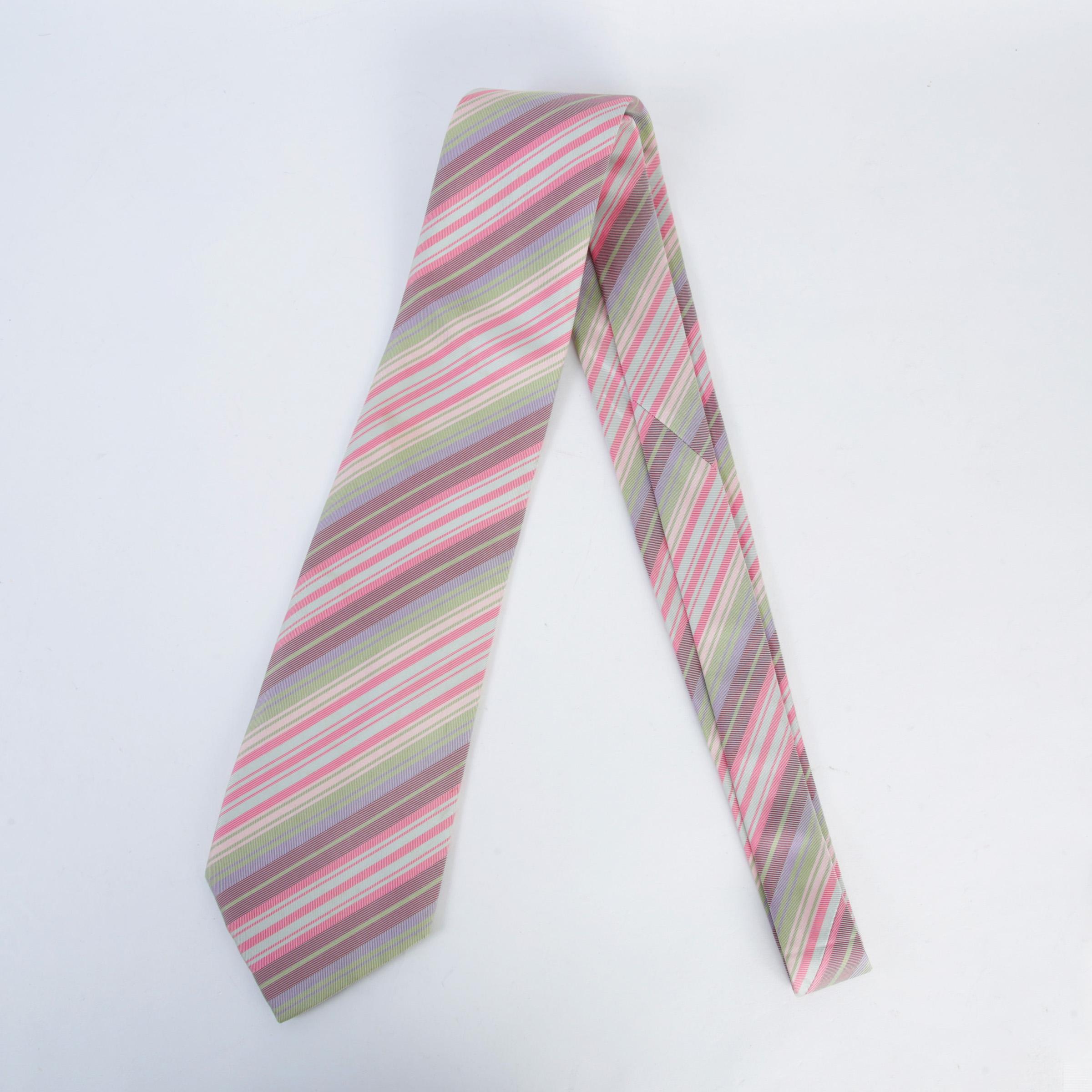 Neckties Pink Green