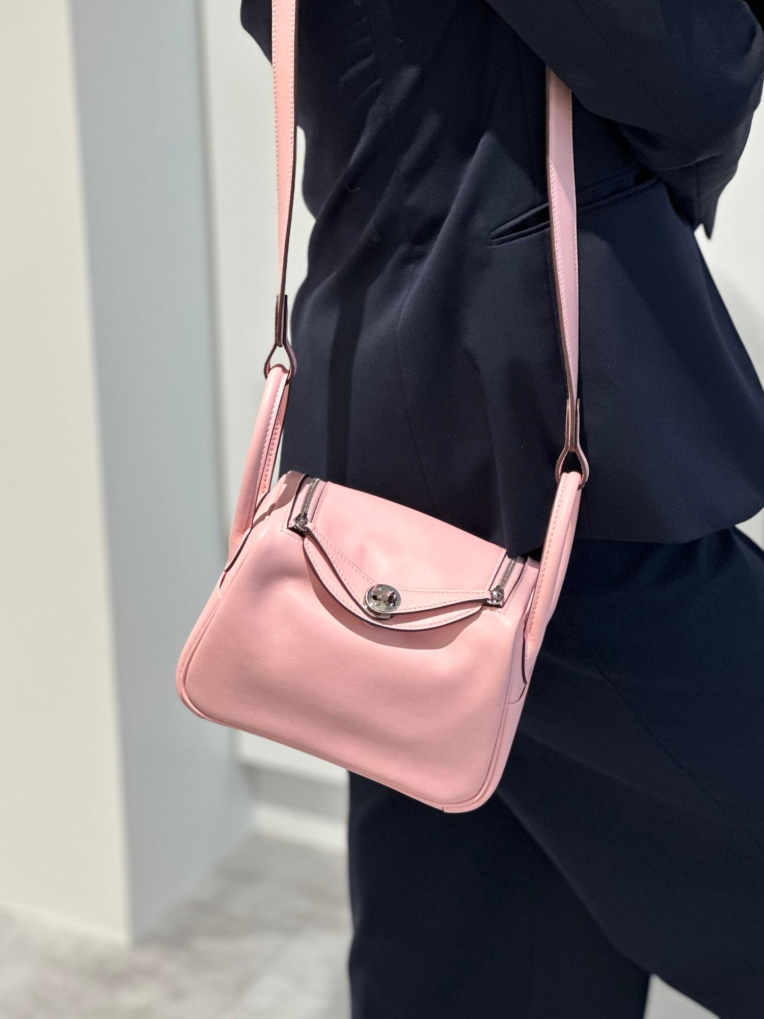 ランク NS 未使用品 HERMÈS エルメス ミニリンディ ローズサクラ (3Q) スイフト シルバー金具 B刻印 (2023) - 3