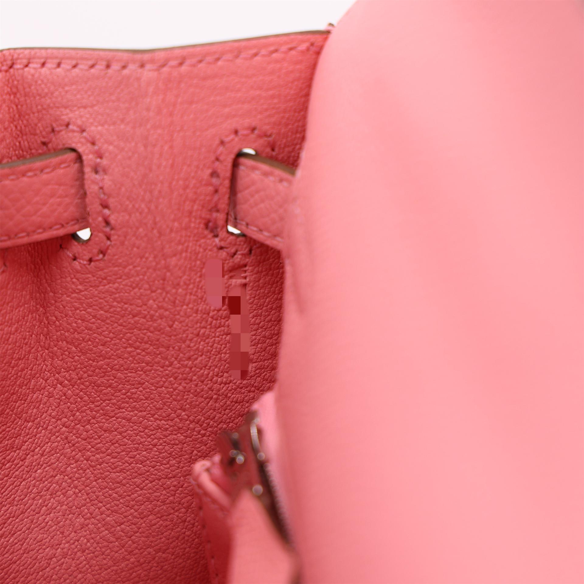 Brand New ( Rank N ) HERMÈS Kelly 25 Sellier Rose Confetti (1Q) Epsom Palladium hardware W (2024) - 20