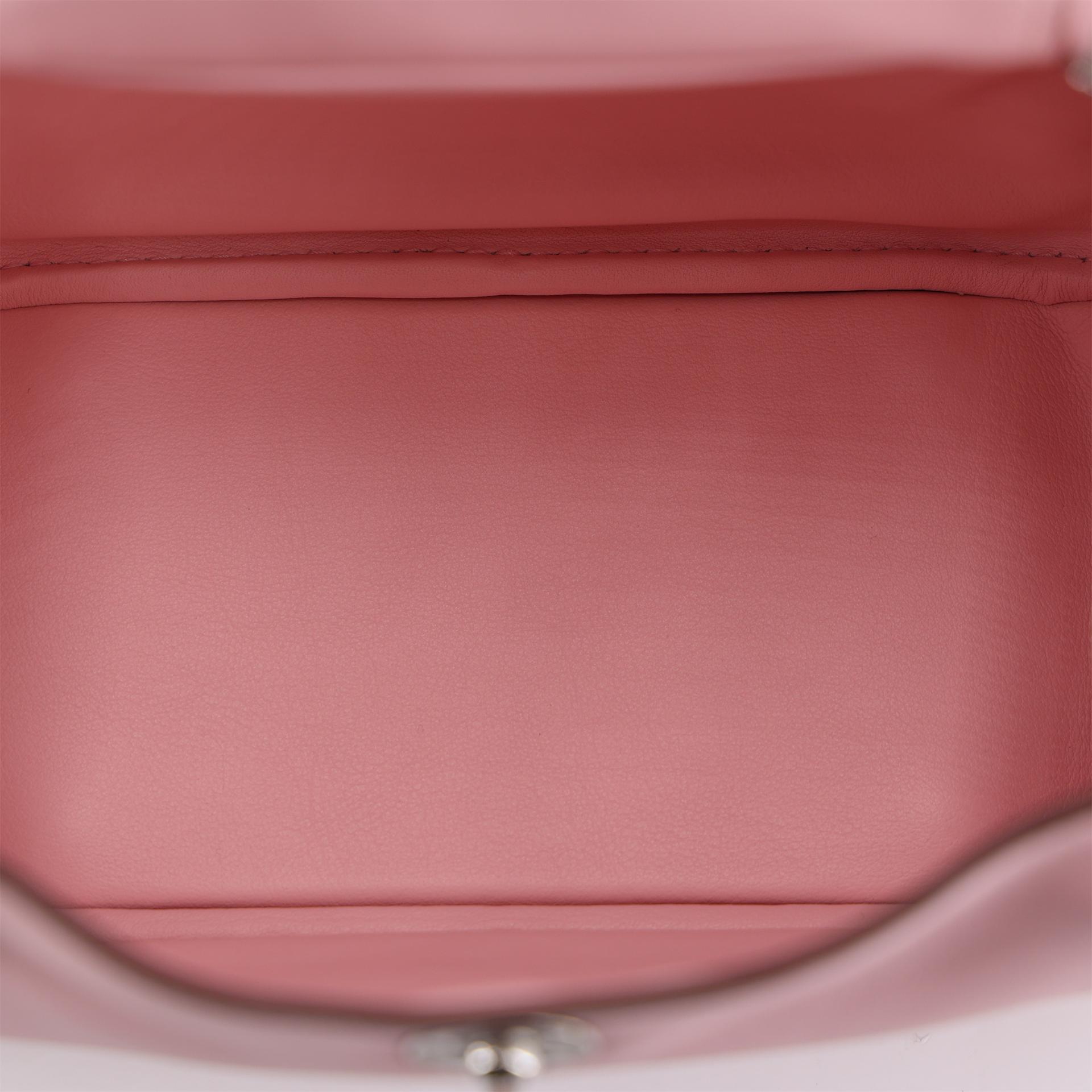 ランク NS 未使用品 HERMÈS エルメス ミニリンディ ローズサクラ (3Q) スイフト シルバー金具 B刻印 (2023) - 13