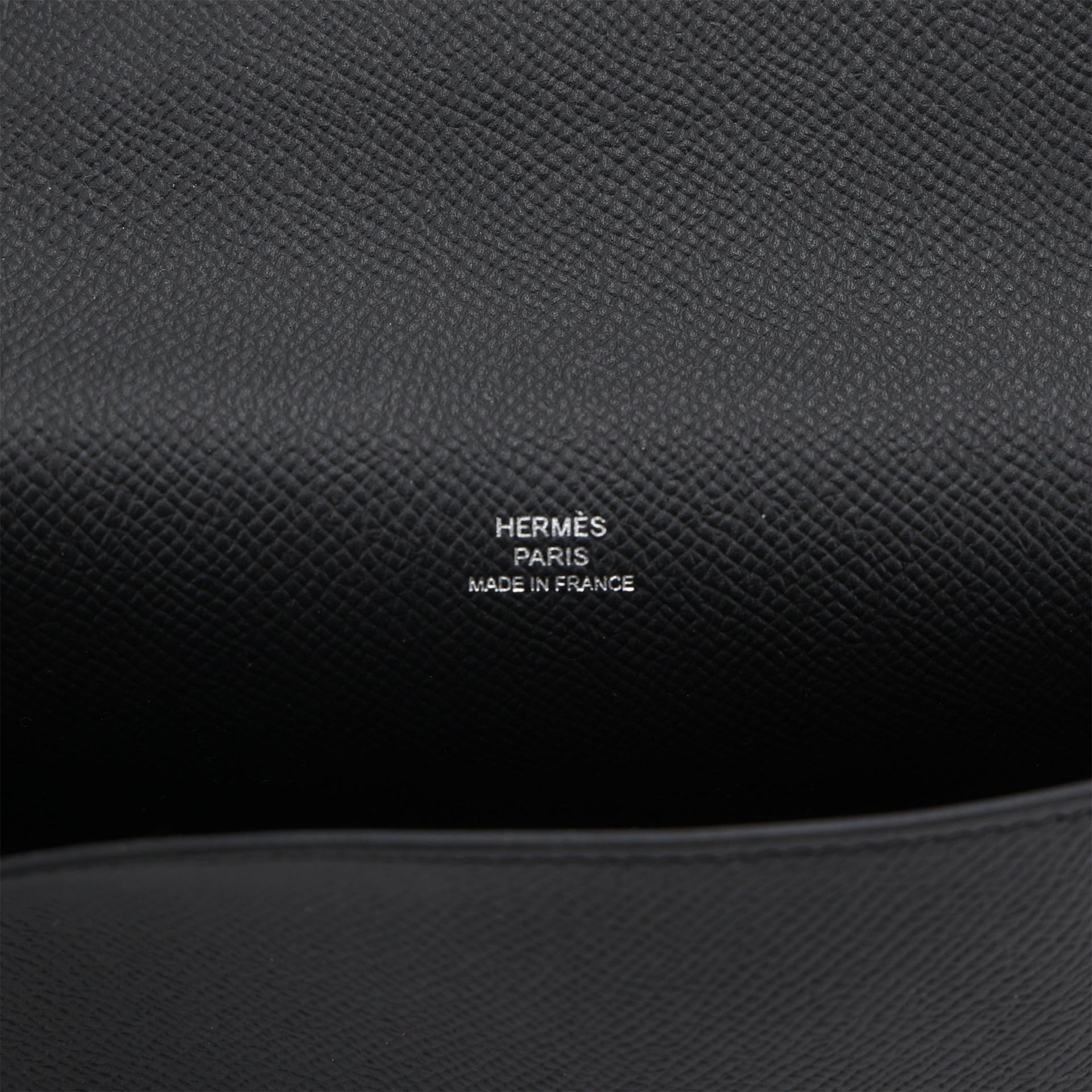 ランク N 新品 HERMÈS エルメス エルメスナップ ウォレット ブラック (89) エプソン シルバー金具 K刻印 (2025) - 12