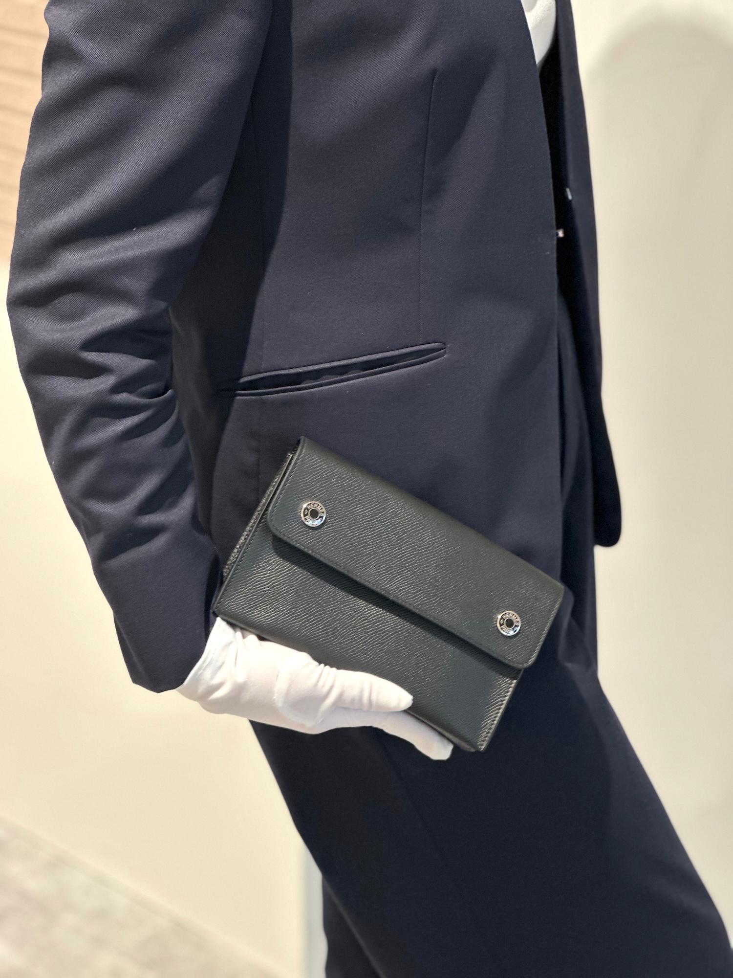 ランク N 新品 HERMÈS エルメス エルメスナップ ウォレット ブラック (89) エプソン シルバー金具 K刻印 (2025) - 3