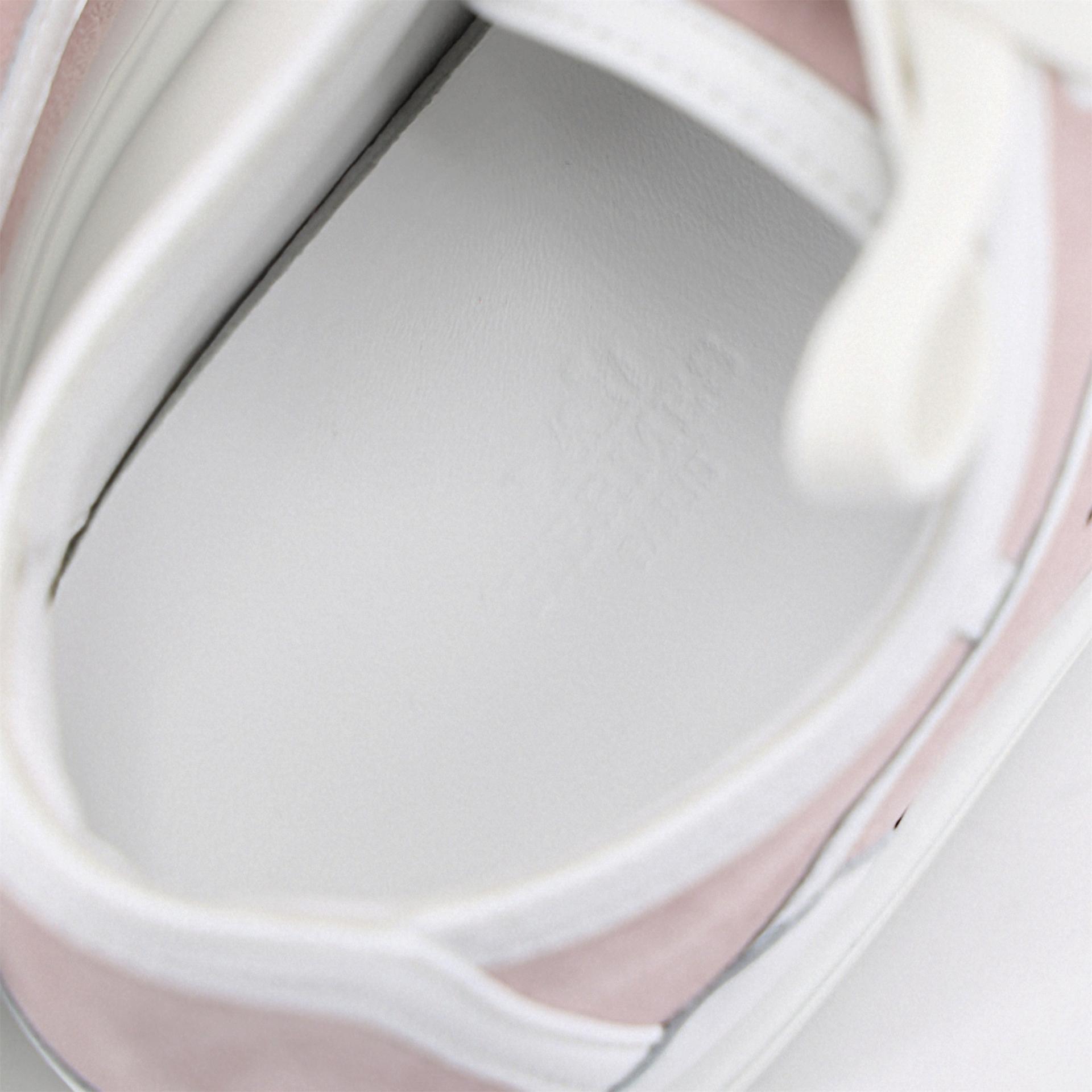 Brand New ( Rank N ) HERMÈS Get sneaker Pink White Chevre - 5