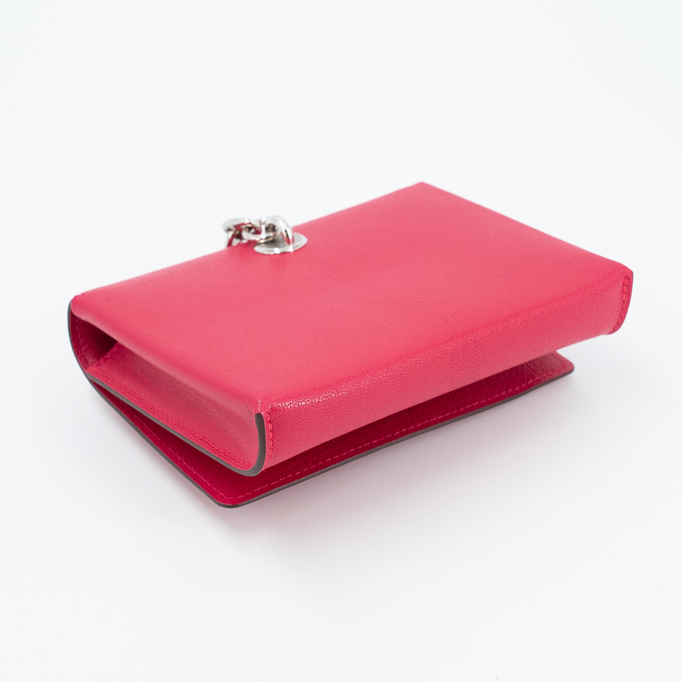 Unused ( Rank NS ) HERMÈS Chaine d'Ancre To Go wallet Rose Extreme (I6) Chamkila Palladium hardware B (2023) - 11