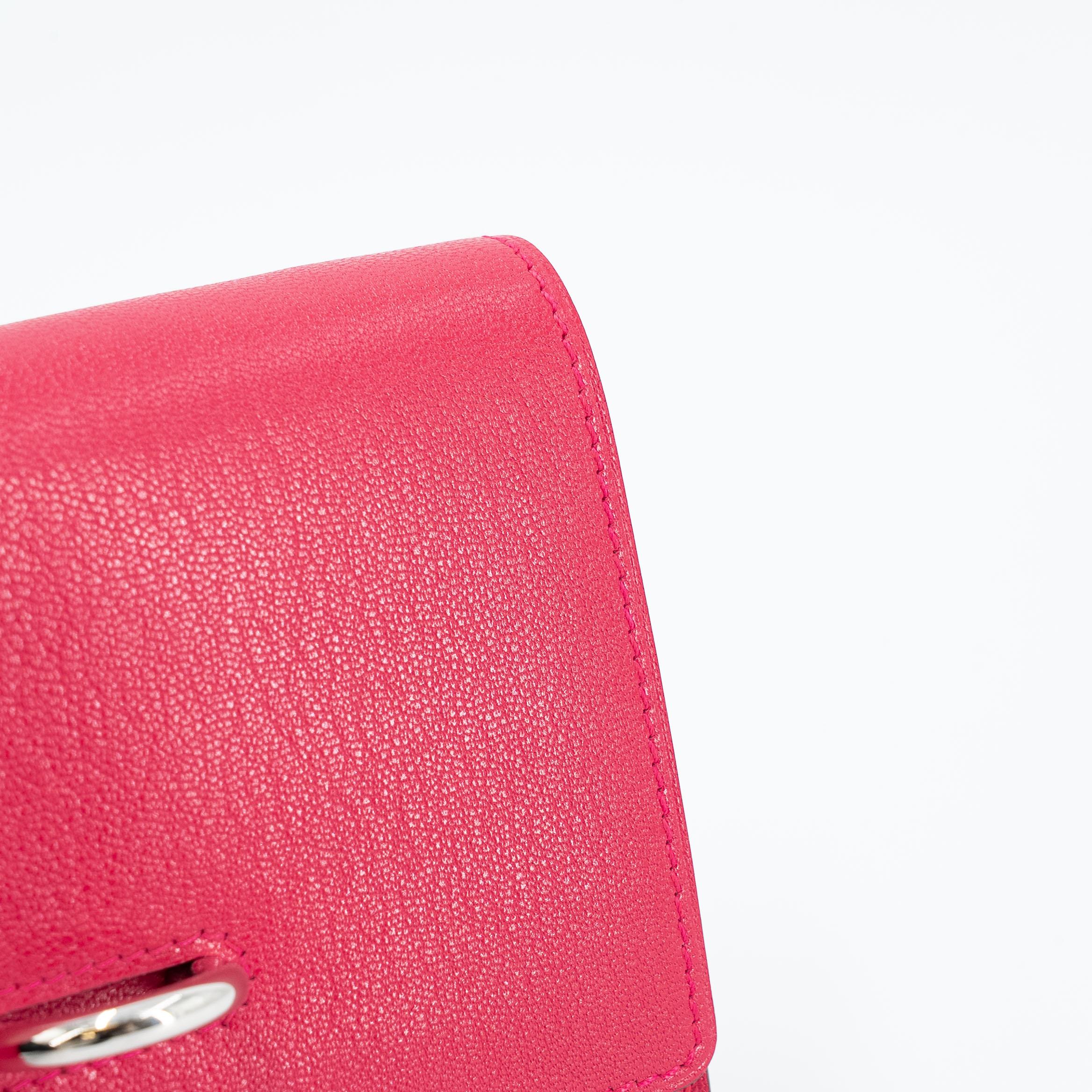 Unused ( Rank NS ) HERMÈS Chaine d'Ancre To Go wallet Rose Extreme (I6) Chamkila Palladium hardware B (2023) - 7